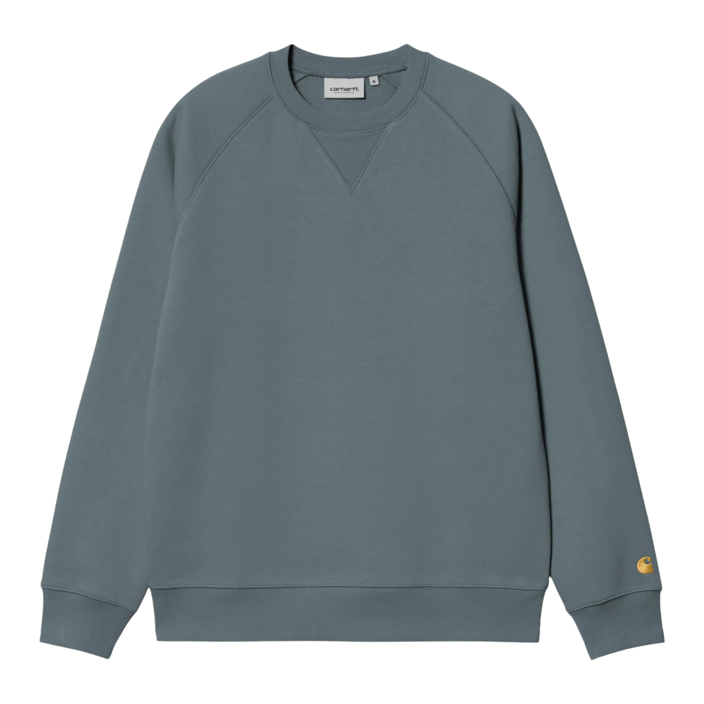 Carhartt WIP Chase Sweatshirt - Cozy Blue/Gold