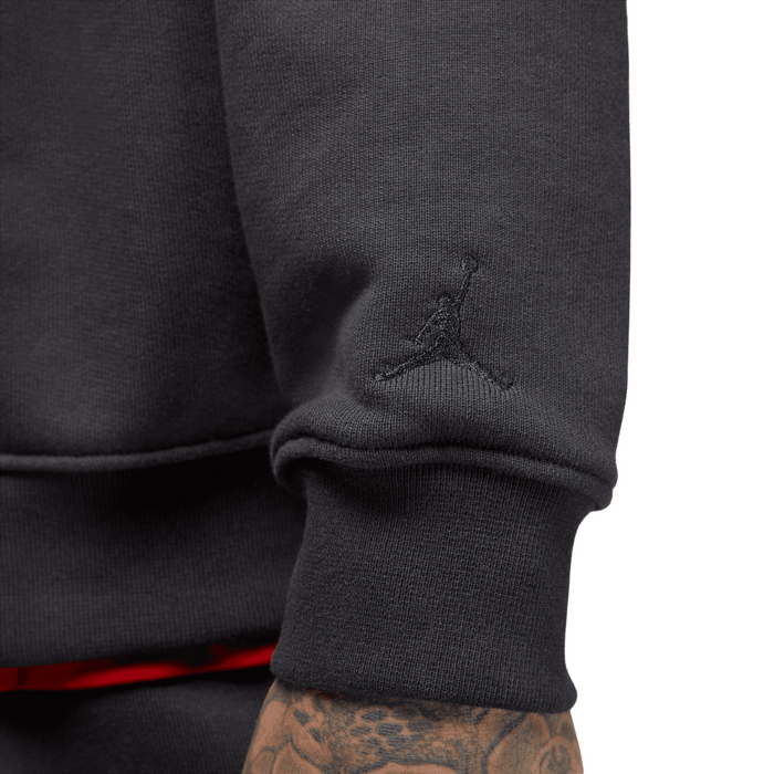 Men's Air Jordan Wordmark Fleece Crewneck Sweatshirt - Off Nior