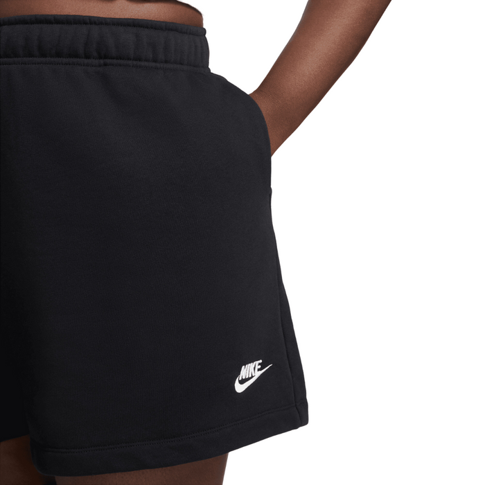 Plus - Women's Nike Sportswear Club Fleece Shorts - Black/White