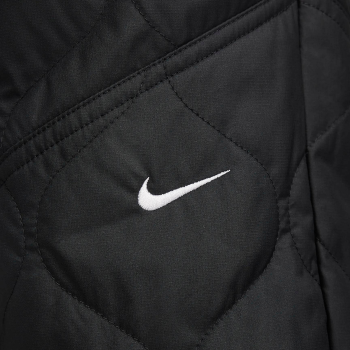 Women's Nike Sportswear Essential High-Waisted Open-Hem Quilted Pants - Black/White