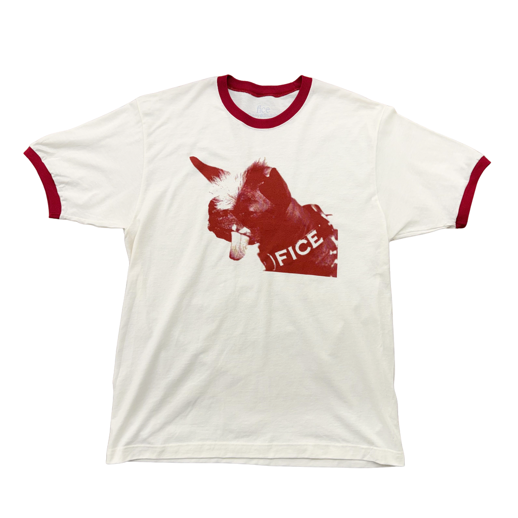 FICE Definition Ringer - Vintage White/Red