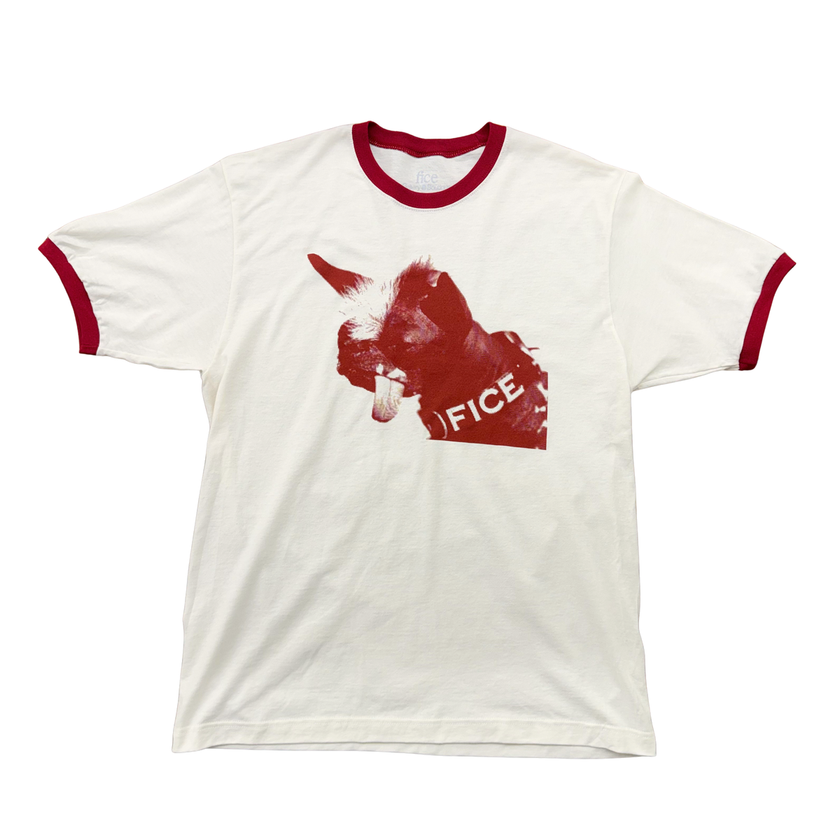 FICE Definition Ringer - Vintage White/Red