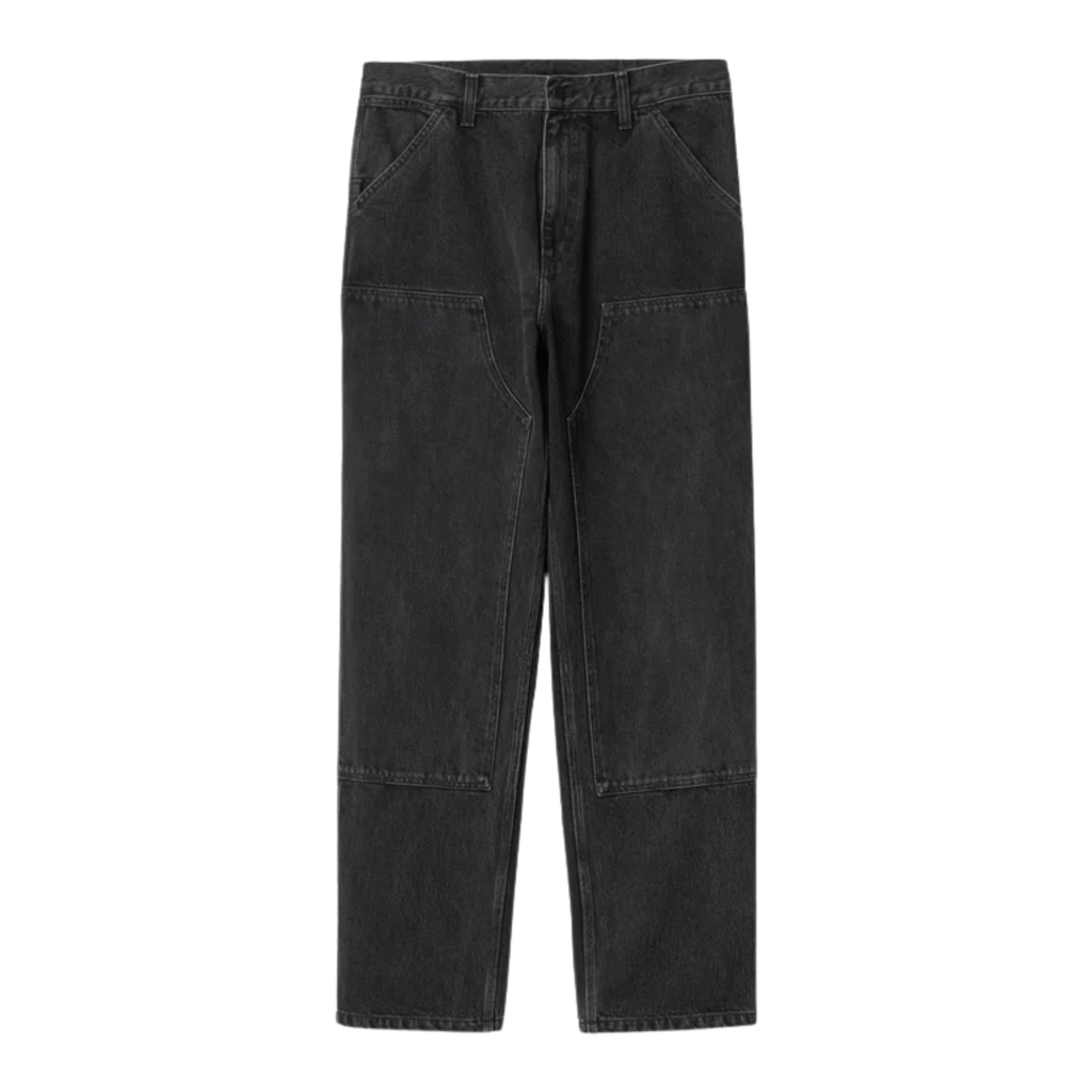 Carhartt WIP Double Knee Pant Denim - Black/Stone Washed