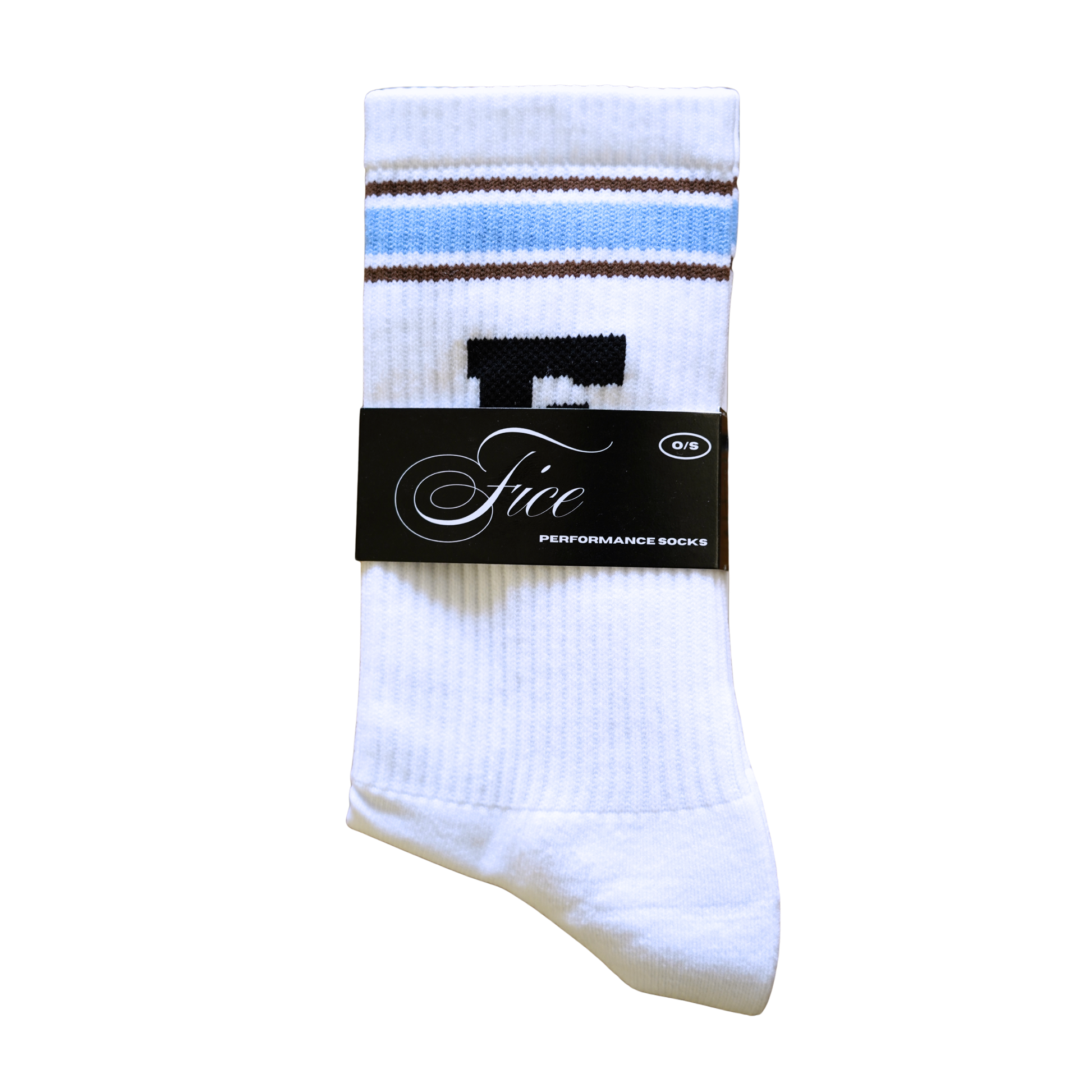 FICE University Cotton Performance Sock - Mammoth Blue/Earth/Black/White