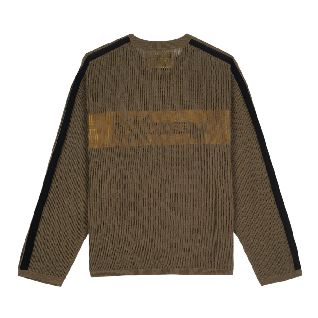 Brain Dead Long Sleeve Mesh Sweater - Green
