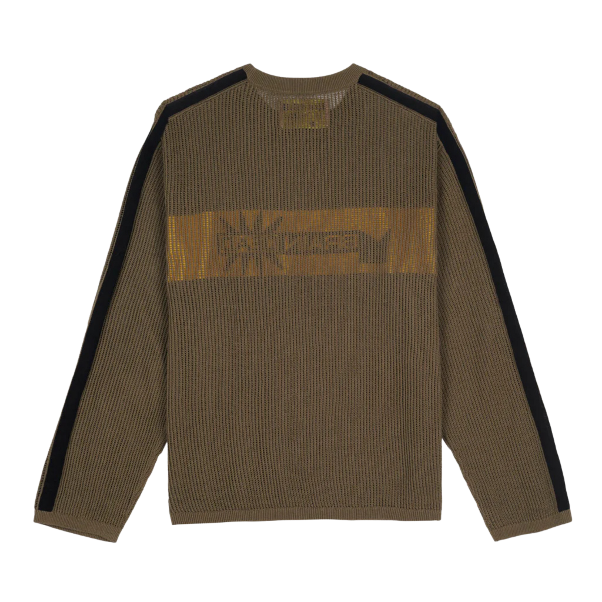 Brain Dead Long Sleeve Mesh Sweater - Green