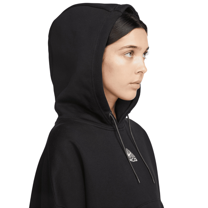 Women's Nike ACG Therma-FIT "Tuff Knit" Fleece Hoodie - Black/Summit White