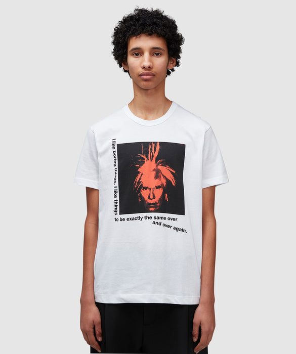 COMME des GARÇONS Shirt Andy Warhol Knit T-Shirt - White
