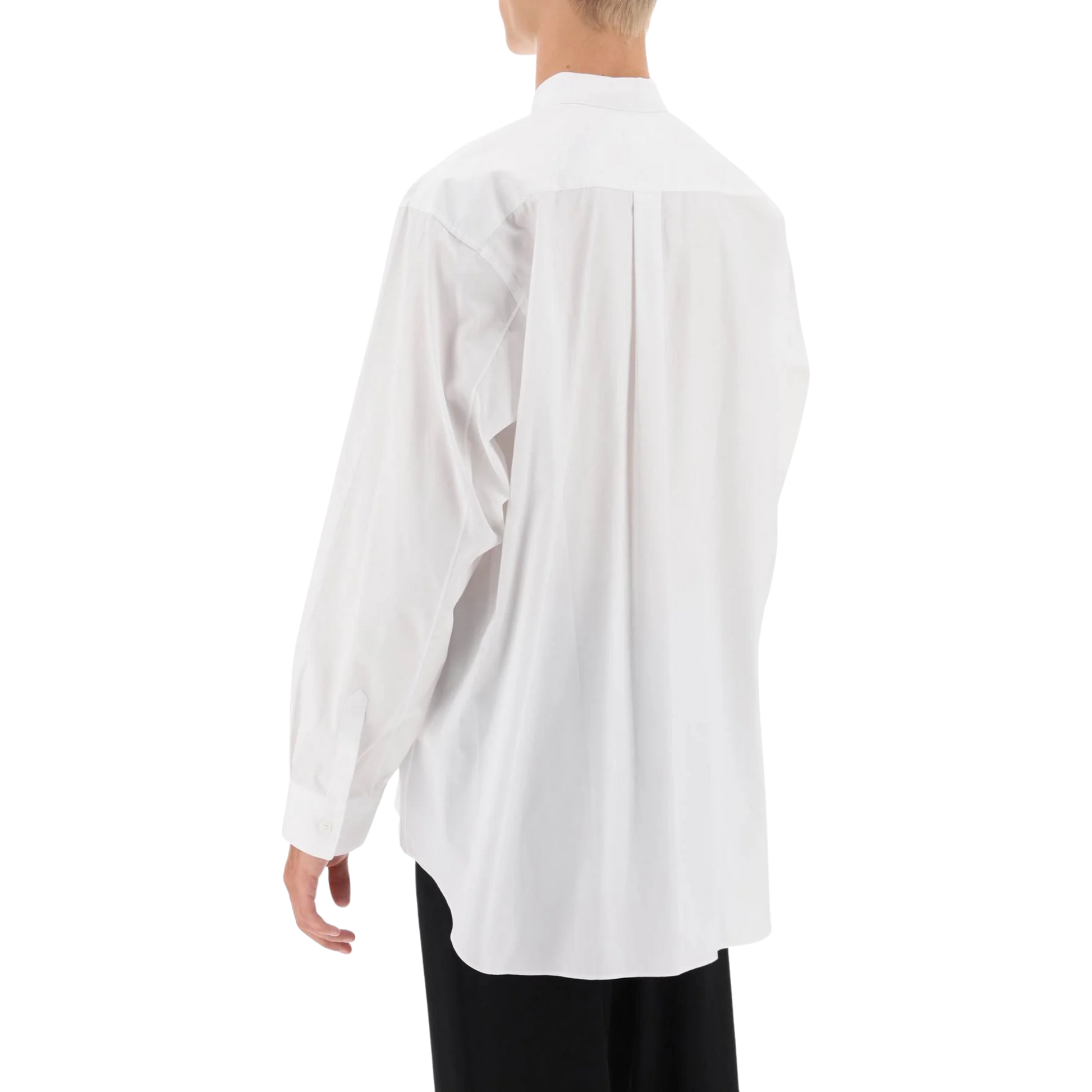 COMME des GARÇONS Shirt x Lacoste Oversized Button Up Shirt - White