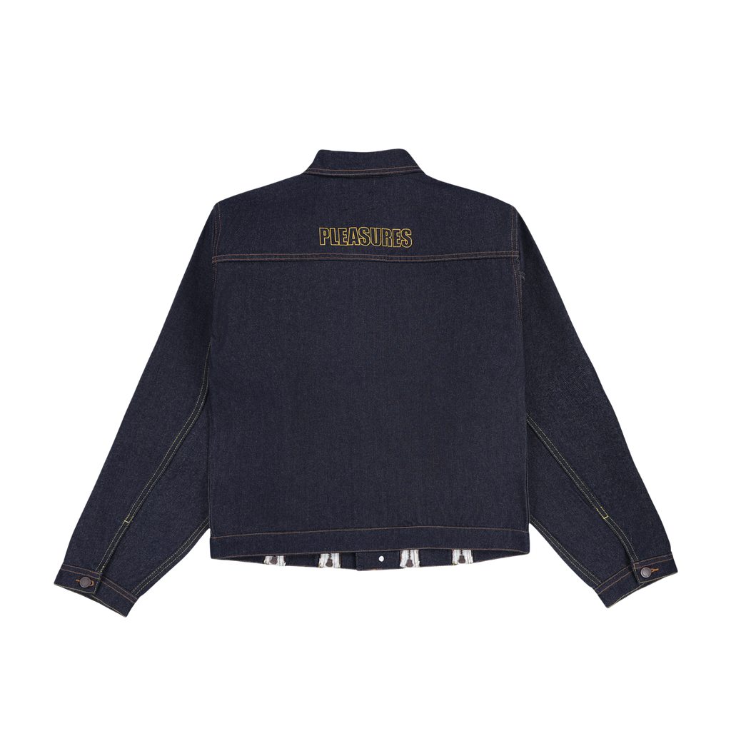 Pleasures Mileage Trucker Jacket - Raw Indigo
