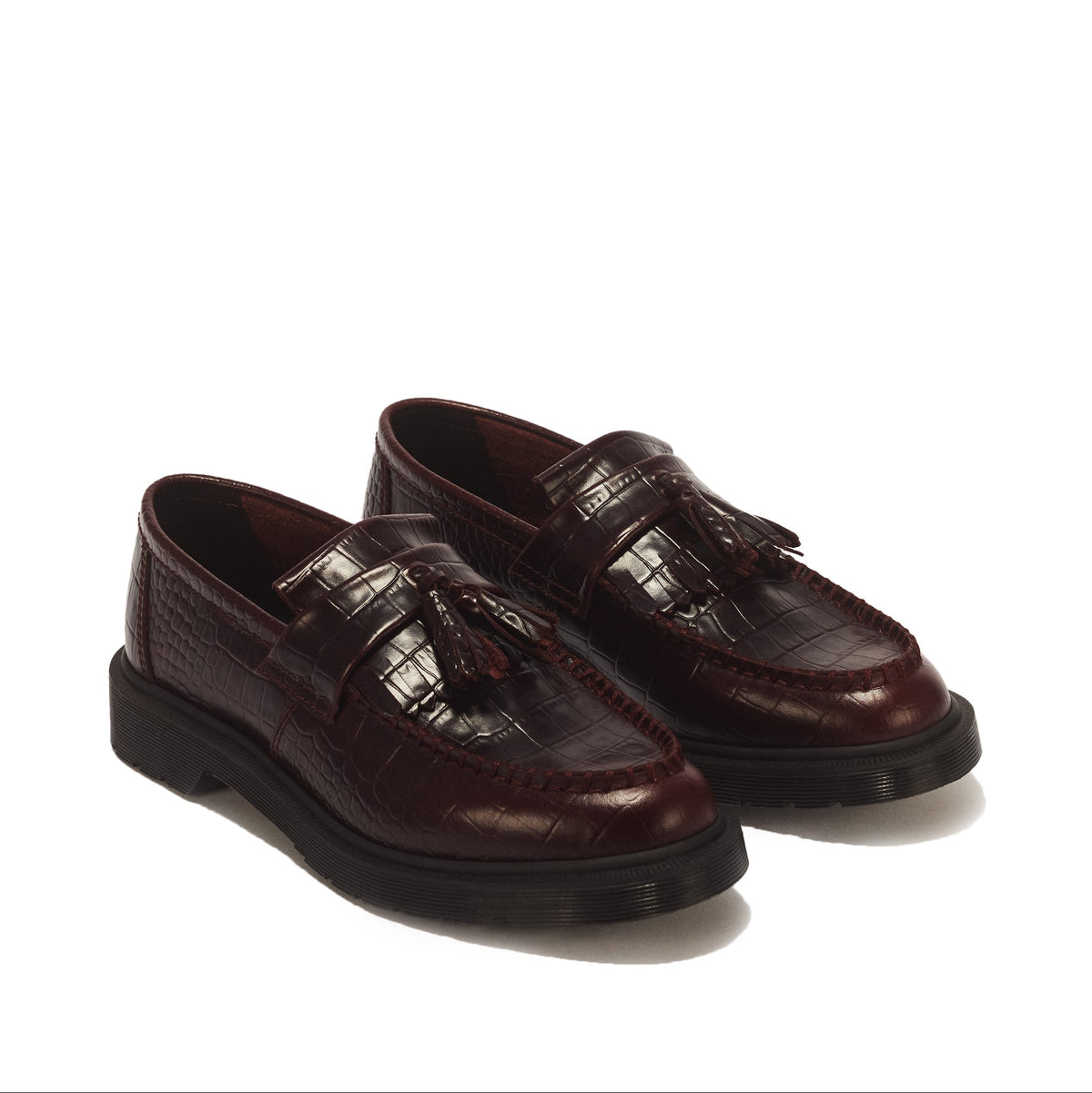 Dr. Martens Adrian Croc Loafer - Spiced Brown Atlas
