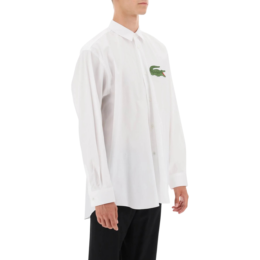 COMME des GARÇONS Shirt x Lacoste Oversized Button Up Shirt - White