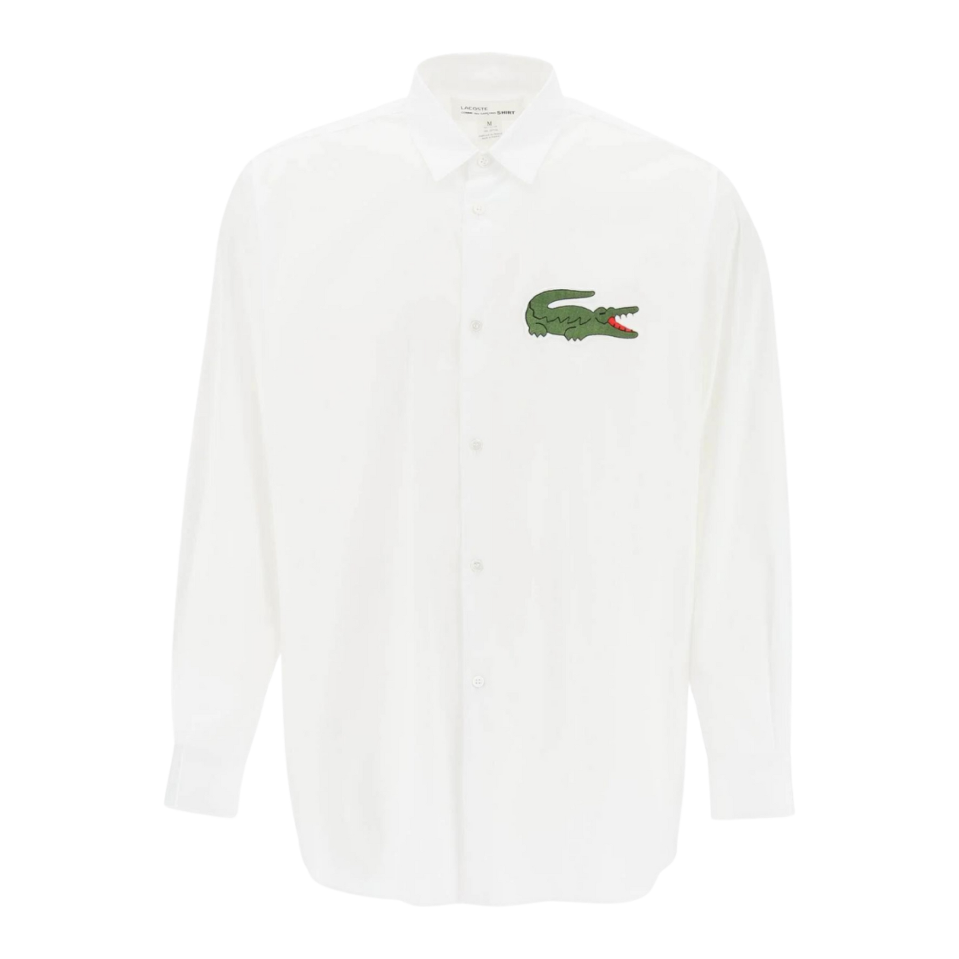 COMME des GARÇONS Shirt x Lacoste Oversized Button Up Shirt - White