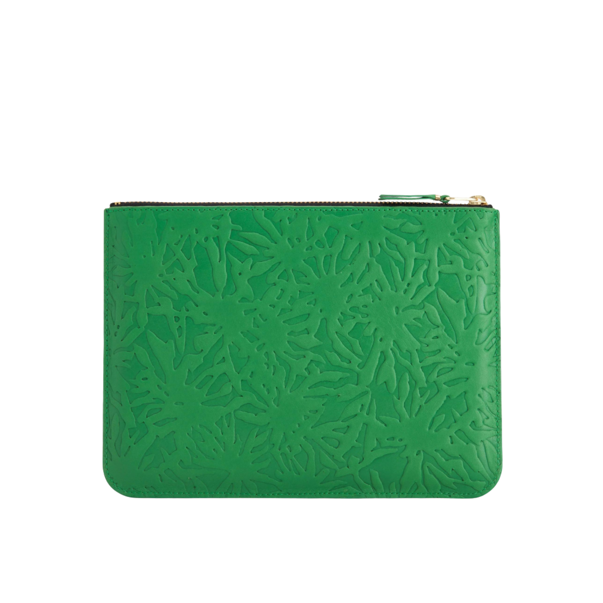 COMME des GARÇONS Embossed Forest Zip Pouch - Green