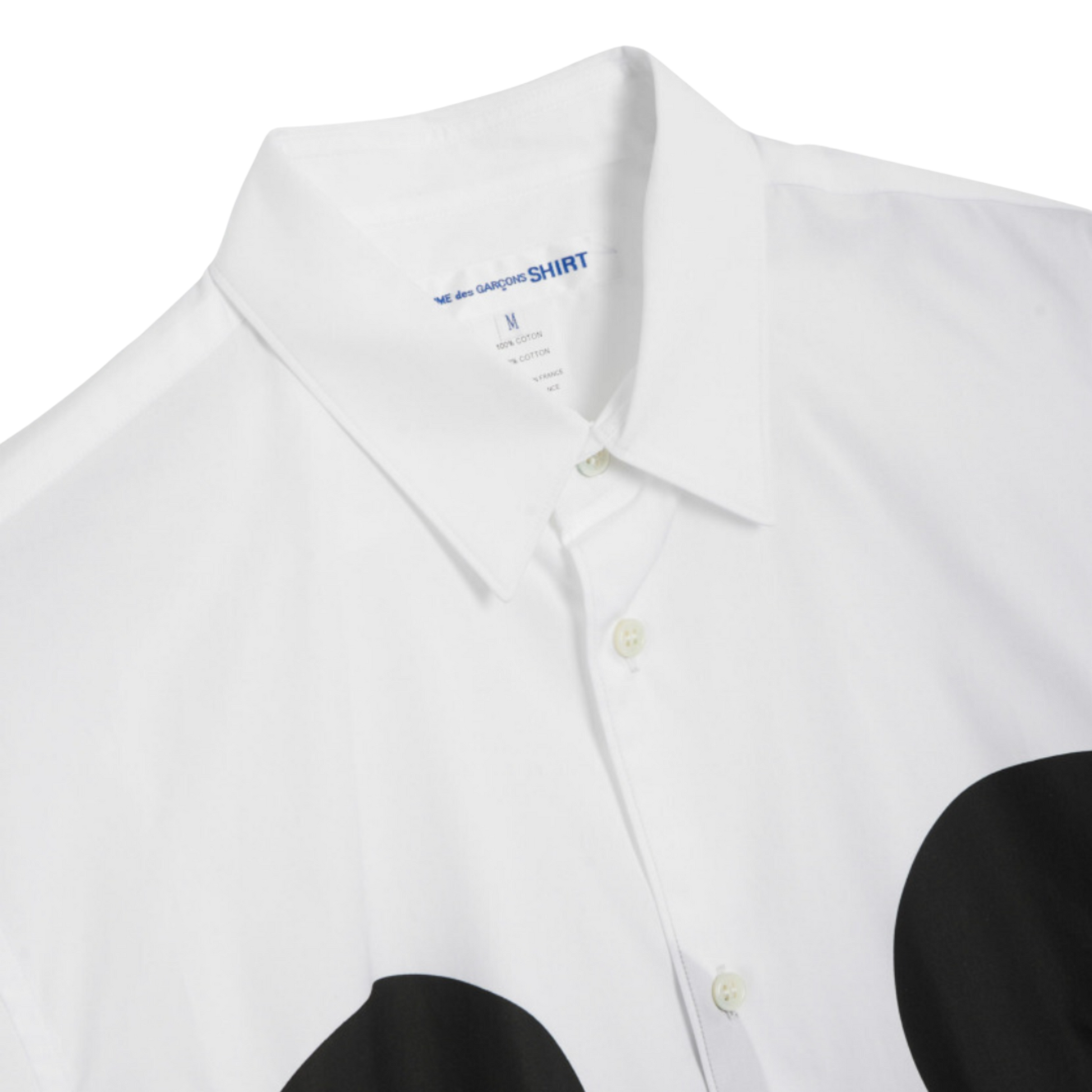 COMME des GARÇONS Mickey Mouse Button Up - White