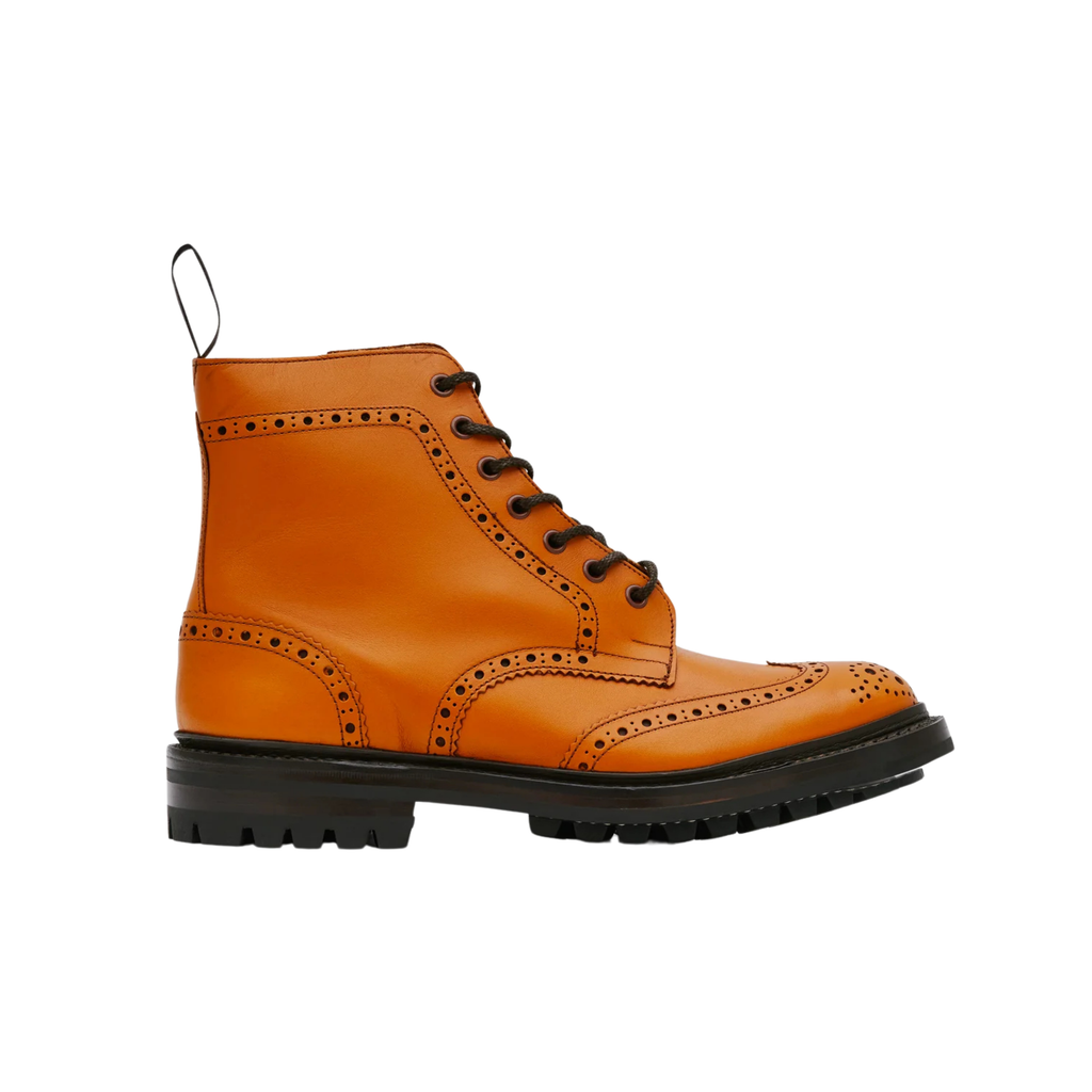Men's COMME des GARÇONS HOMME x Tricker's Smooth Brogue Boot - Acorn