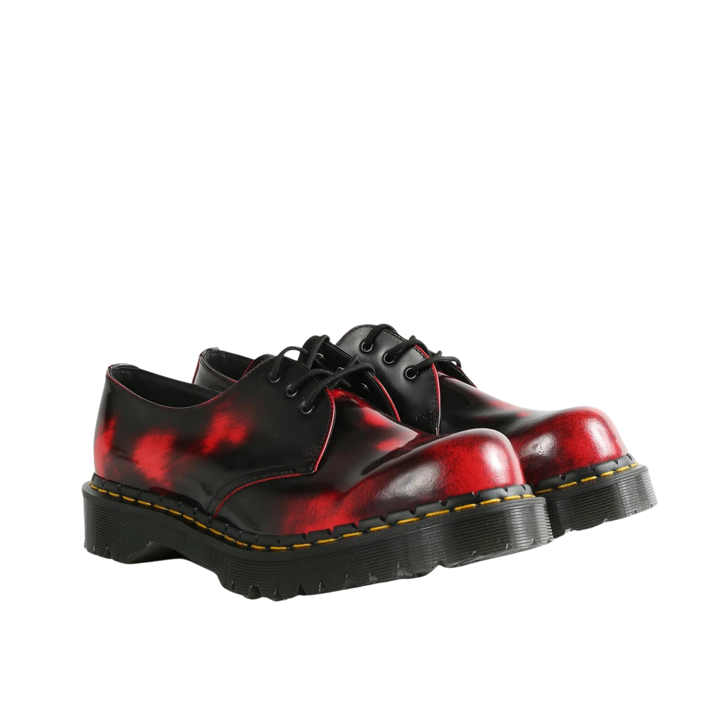 Dr. Martens 1461 Bex - Rub Off Lux Black/Burgundy