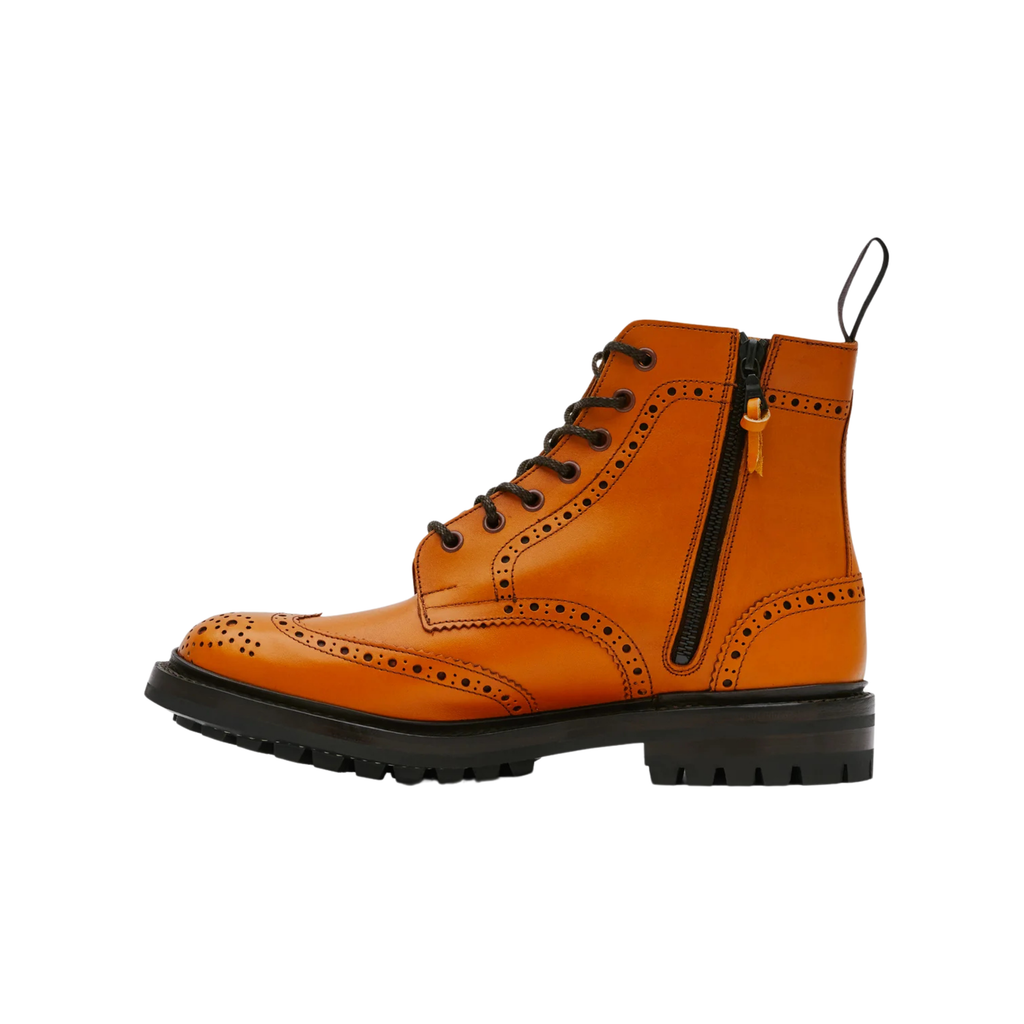 Men's COMME des GARÇONS HOMME x Tricker's Smooth Brogue Boot - Acorn