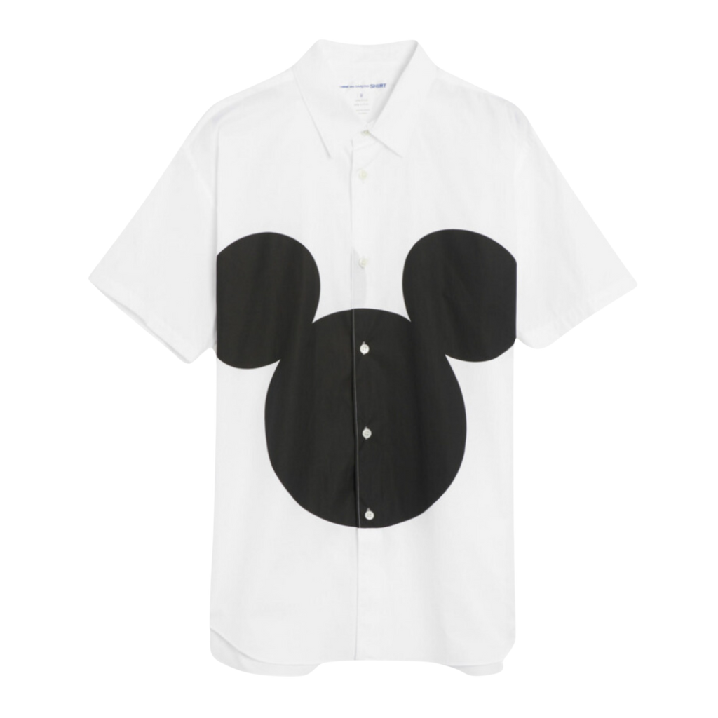 COMME des GARÇONS Mickey Mouse Button Up - White