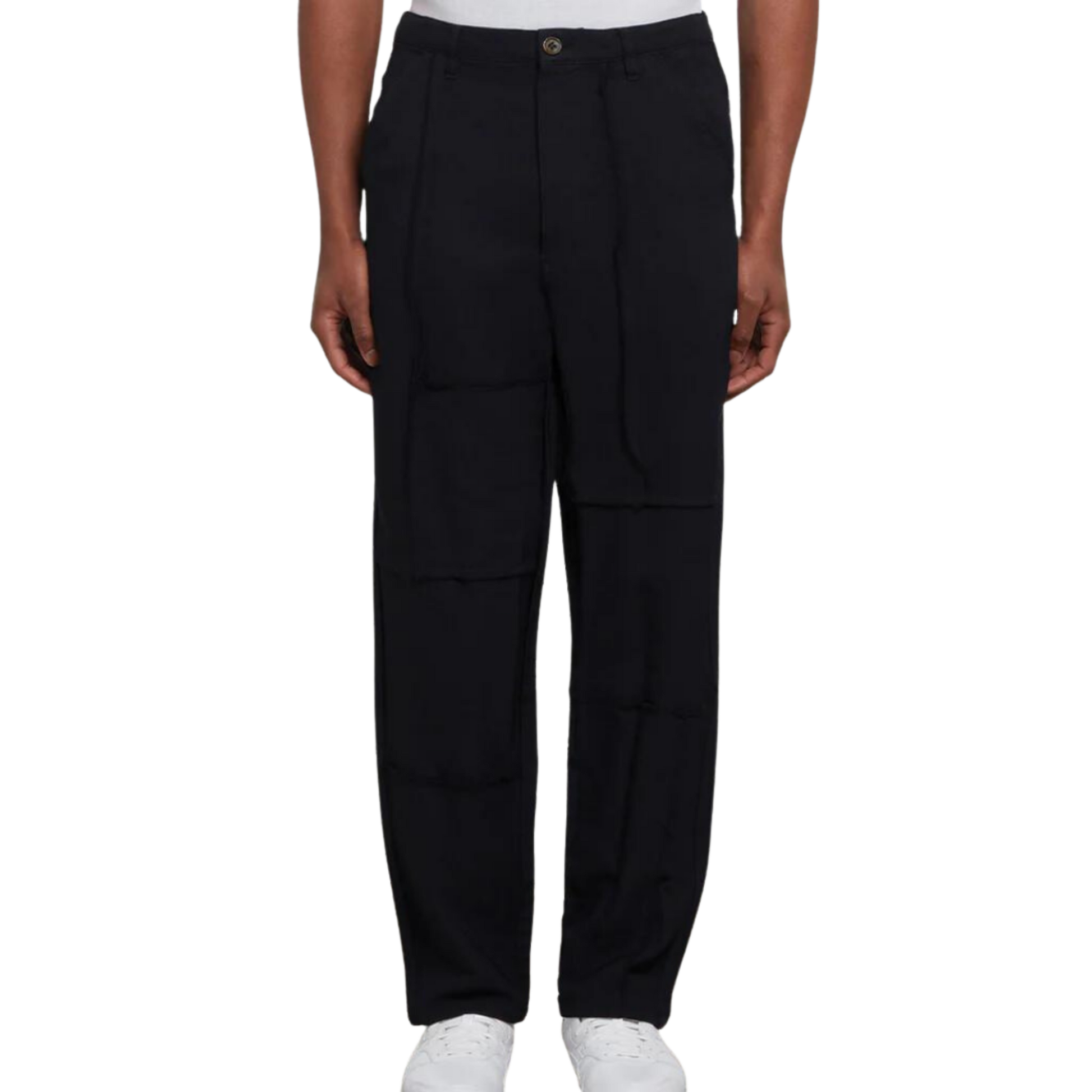 COMME des GARÇONS Shirt Raw Hem Trousers - Black