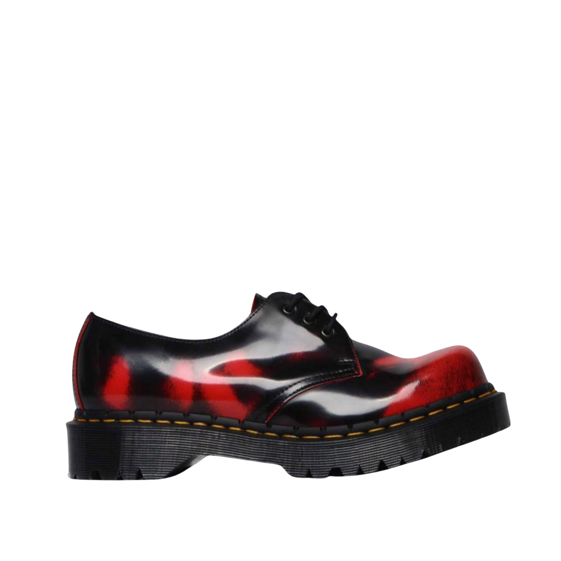 Dr. Martens 1461 Bex - Rub Off Lux Black/Burgundy – ficegallery