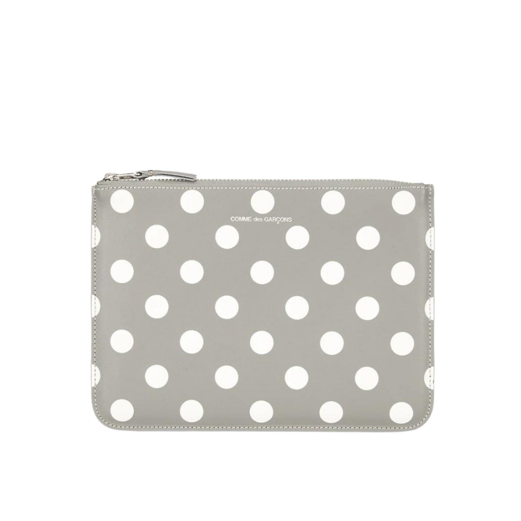 COMME des GARÇONS Polka Dot Large Clutch - Grey