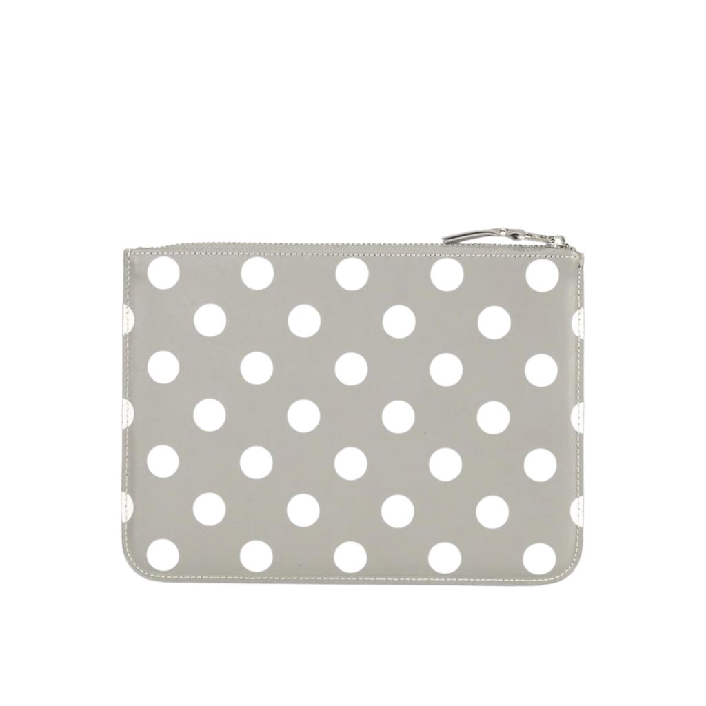 COMME des GARÇONS Polka Dot Large Clutch - Grey