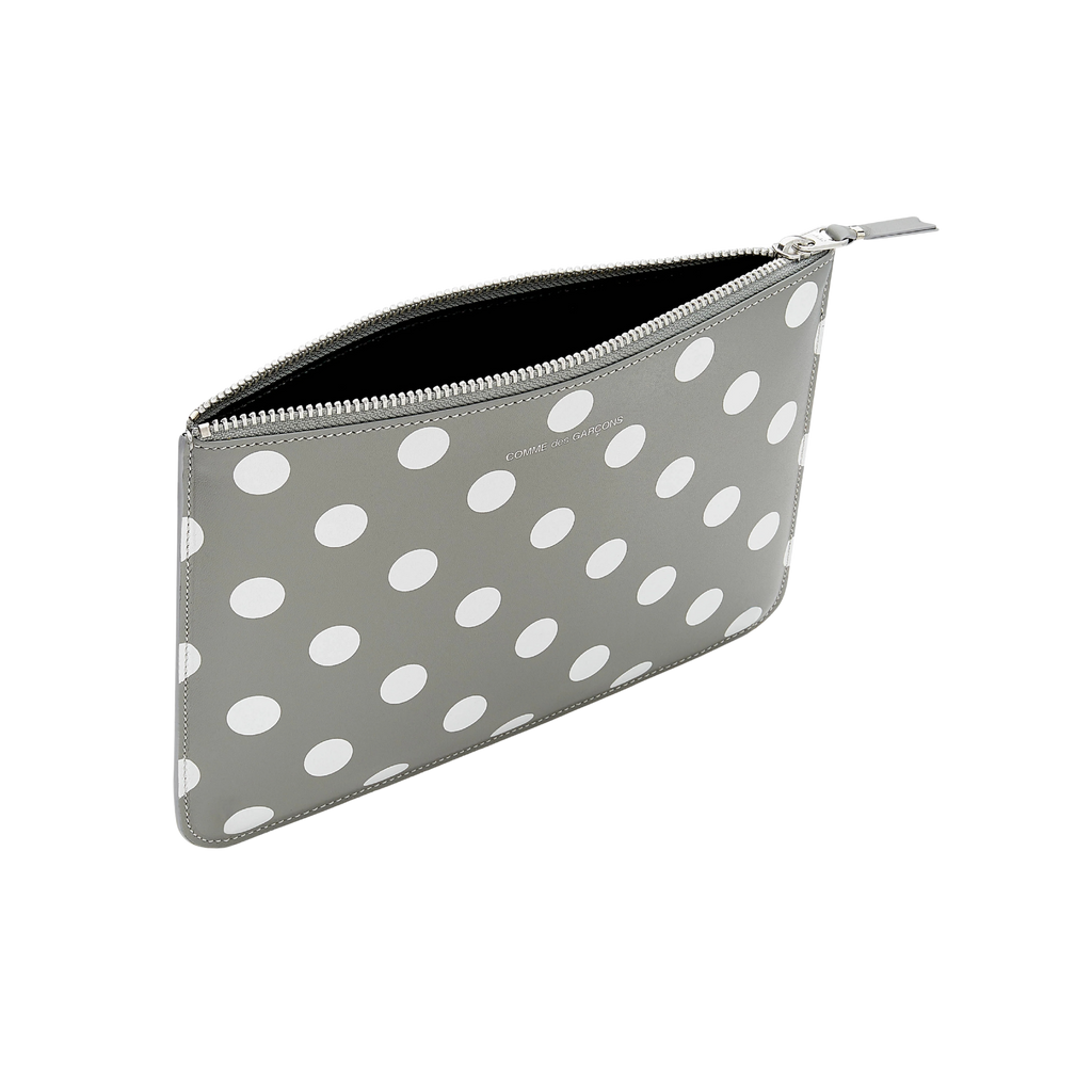 COMME des GARÇONS Polka Dot Large Clutch - Grey