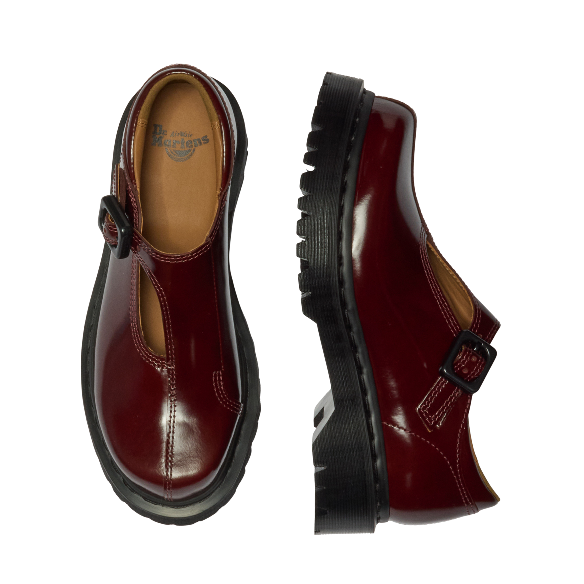 Dr. Martens Rejena MJ - Cherry Red/Laquered Leather