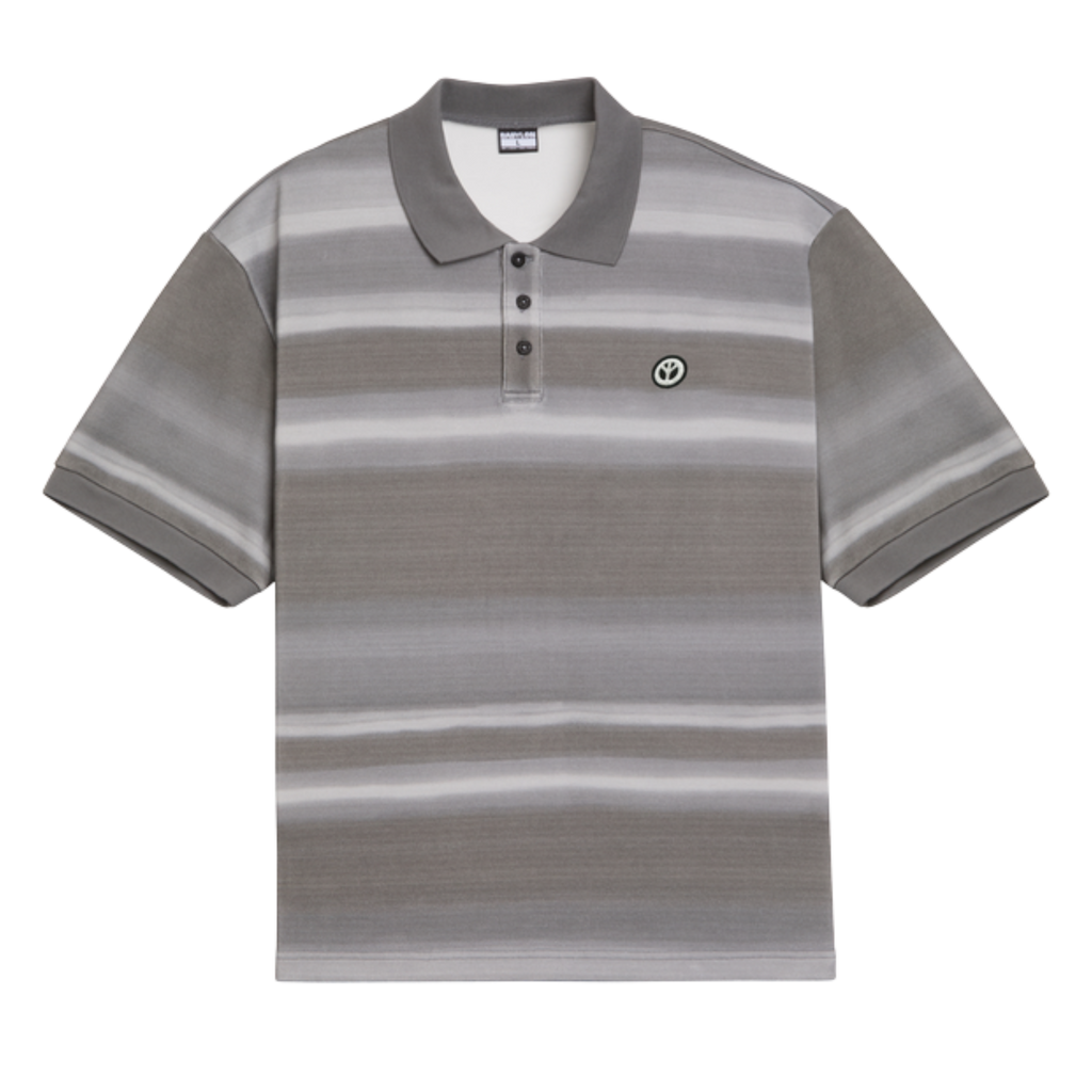 Babylon SS Knit Polo - Jet Black Multi