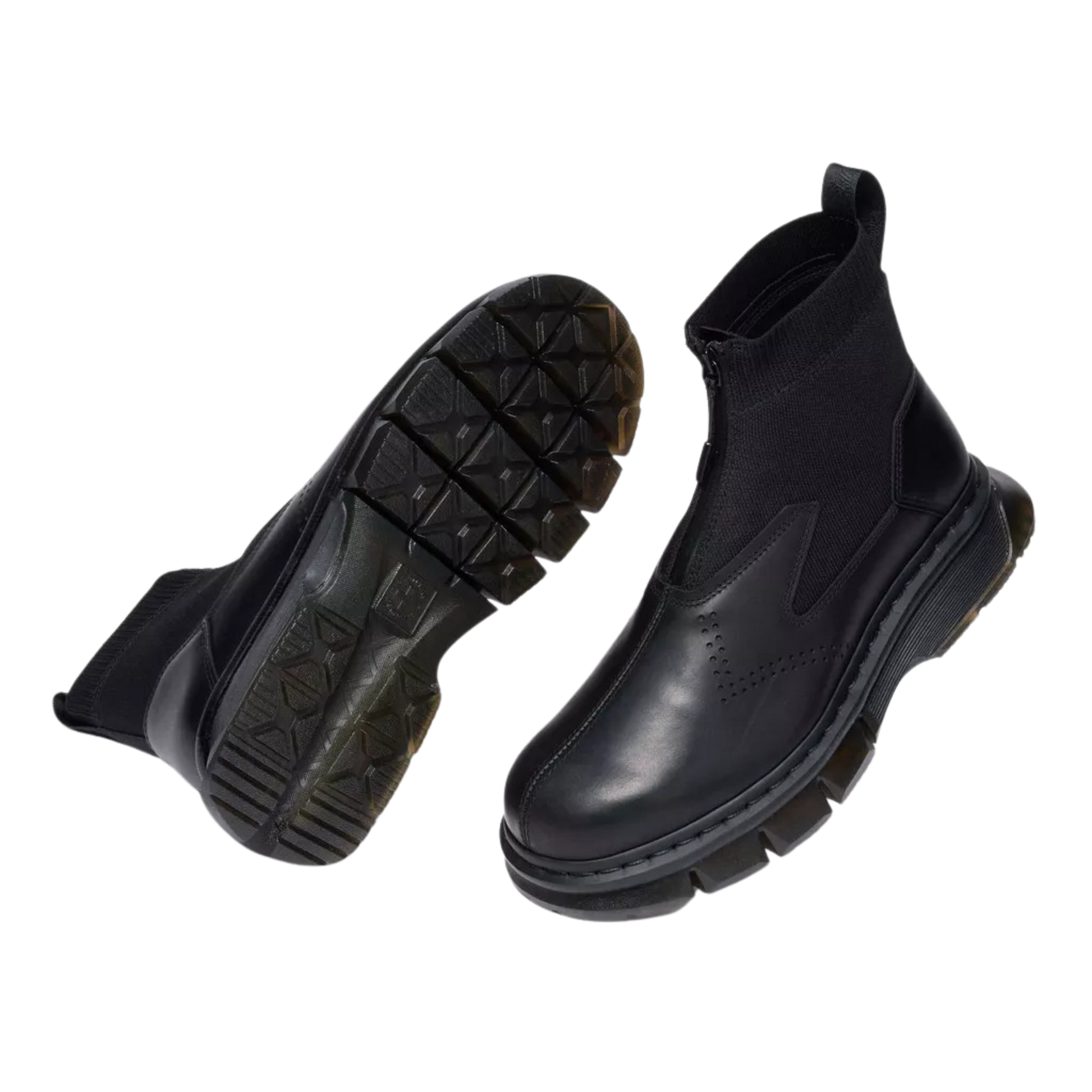 Dr. Martens 14XX QUBIST Zip Boot - Black Orleans Leather