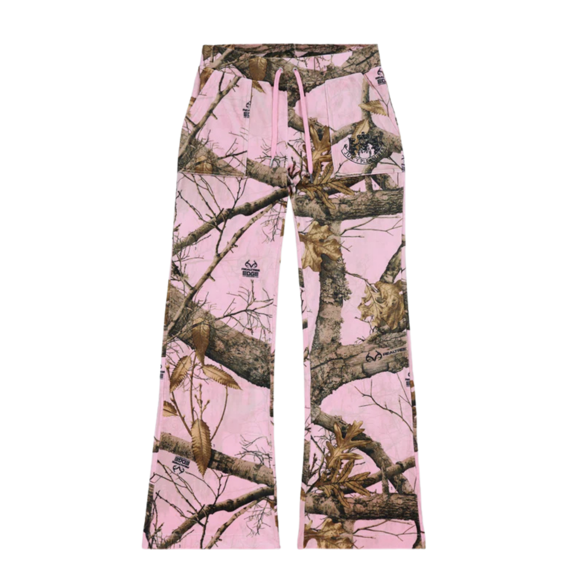 Pleasures x Juicy Couture Women's RealTree Velour Layla Track Pants - Pink Edge