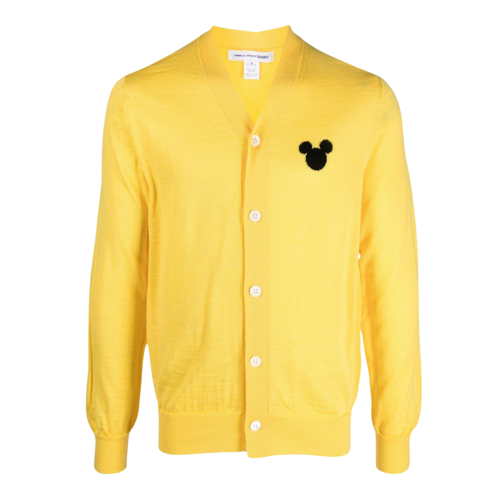 COMME des GARCONS Shirt x BE@RBRICK Knitted Cardigan - Yellow