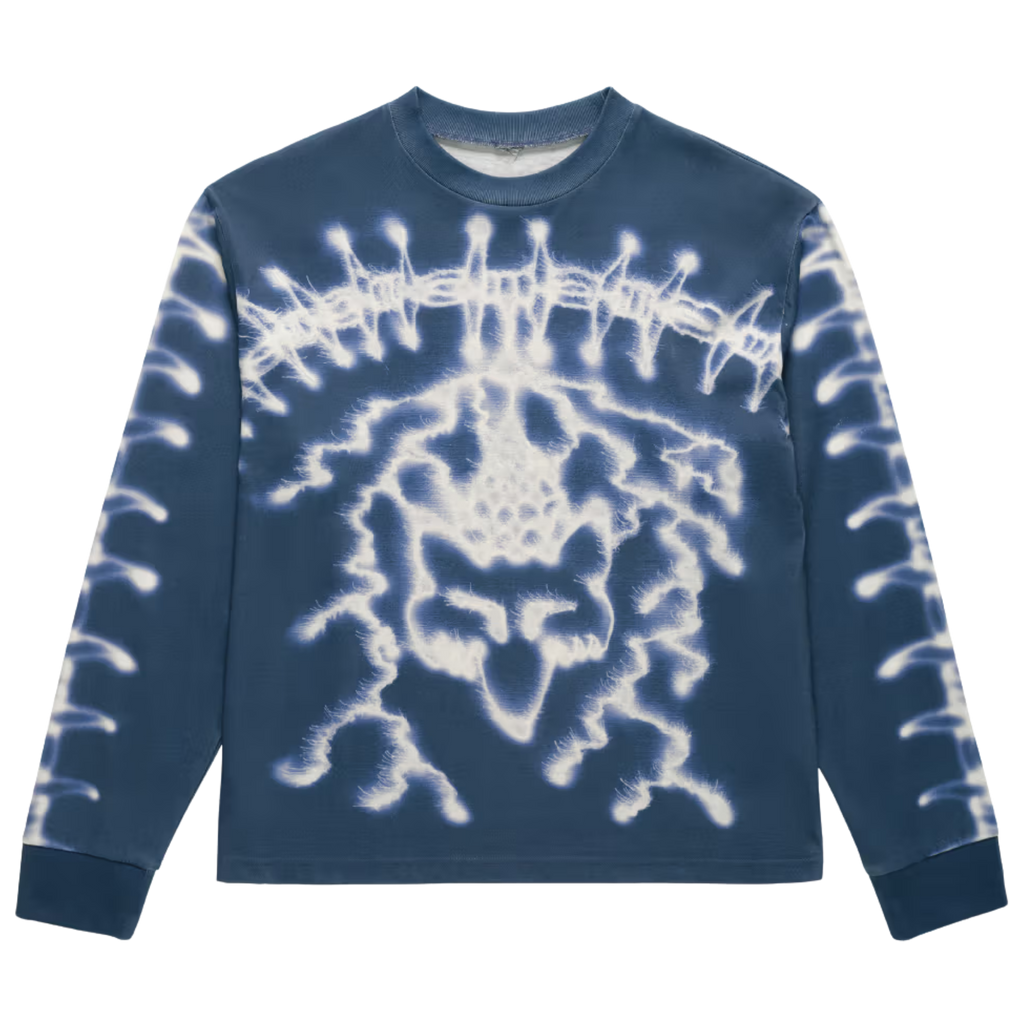FOX LAB Airbrushed Long Sleeve Top - Blue