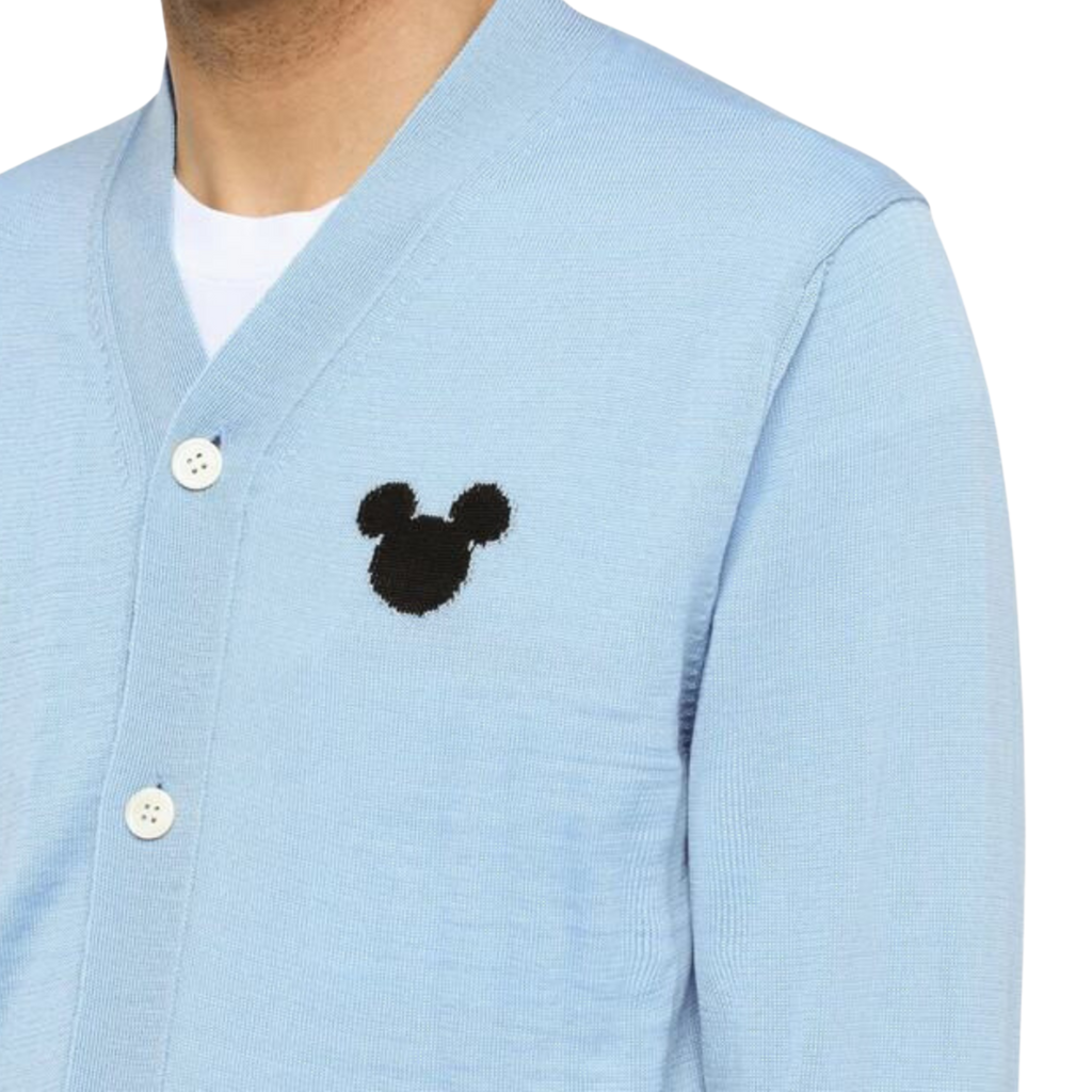 COMME des GARCONS Shirt x BE@RBRICK Knitted Cardigan - Blue