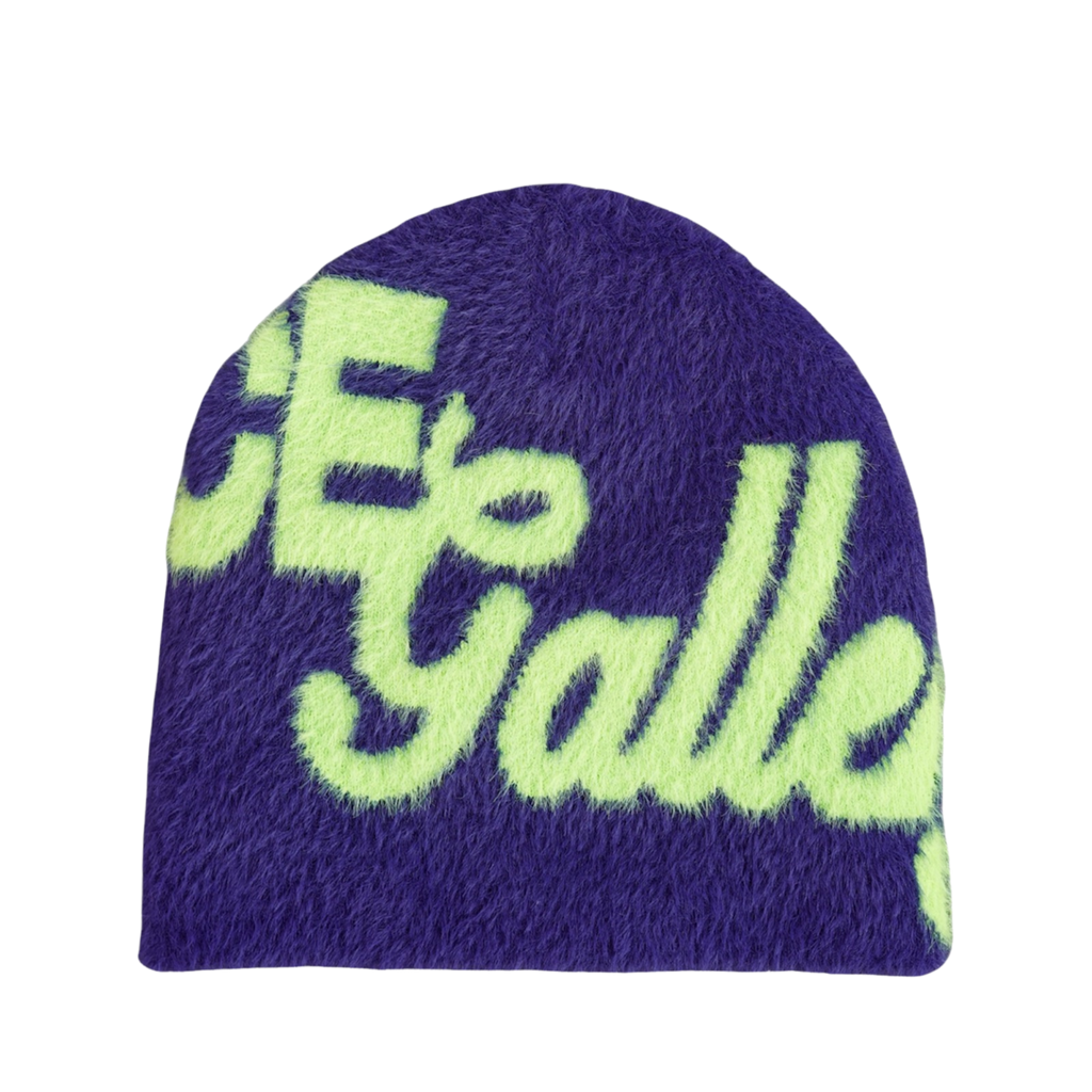 FICE Premium Mohair Beanie - Navy/Green
