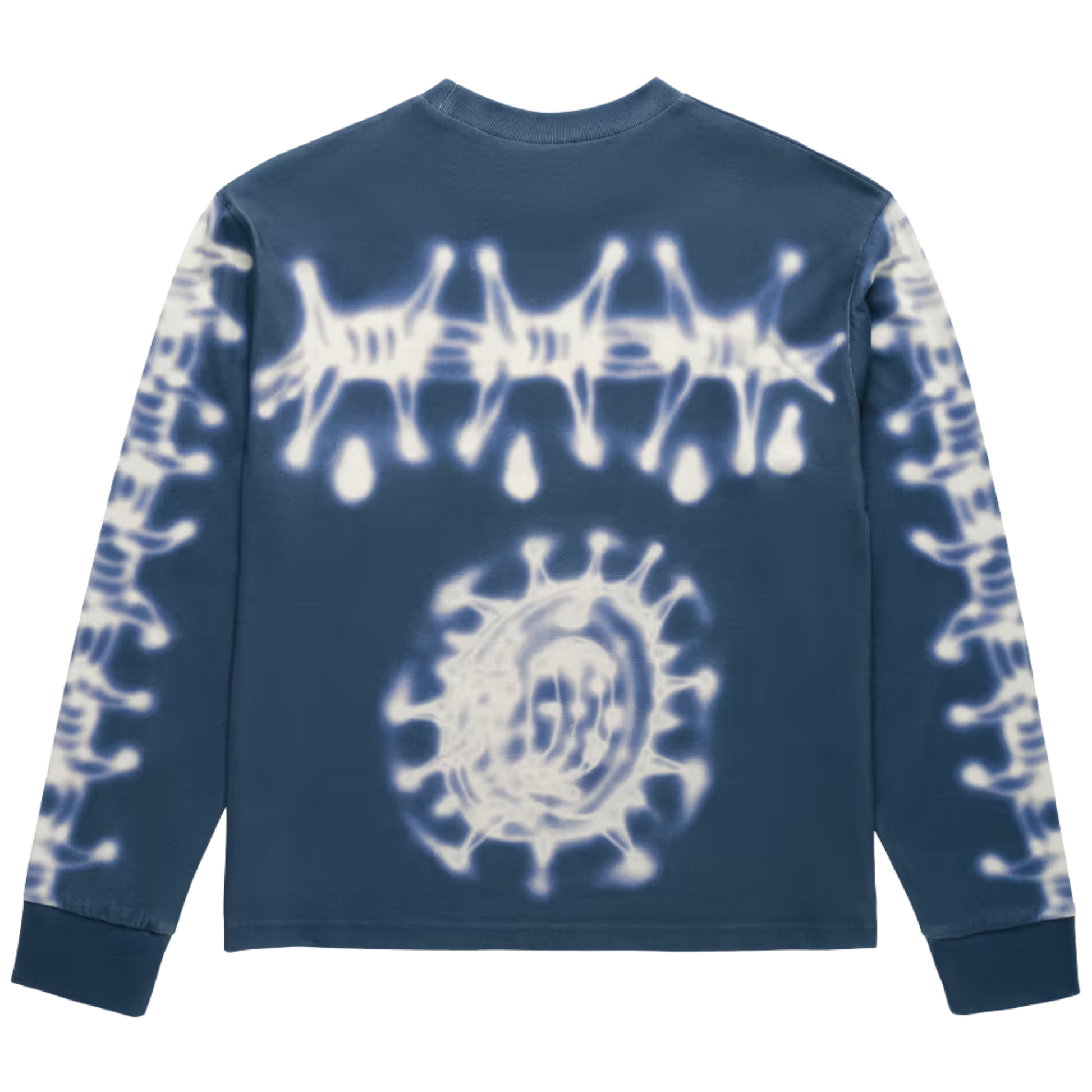 FOX LAB Airbrushed Long Sleeve Top - Blue