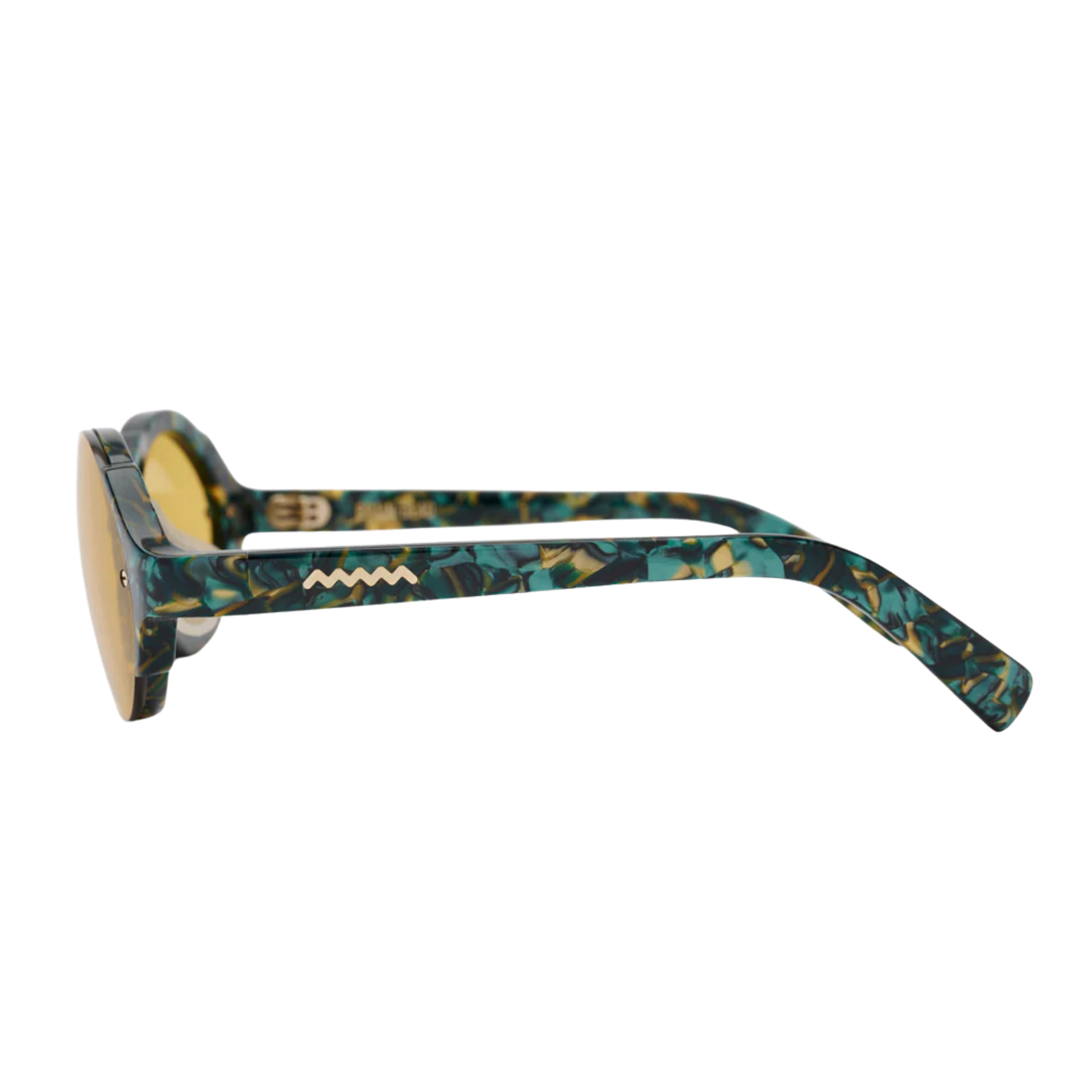 Brain Dead Mutant Post Modern Primitive Eye Protection - Green Granite