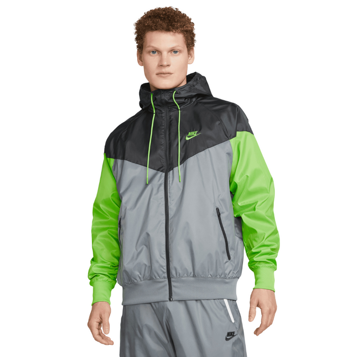 Men's Nike Sportswear Windrunner - Cool Grey/Anthracite/Action Green