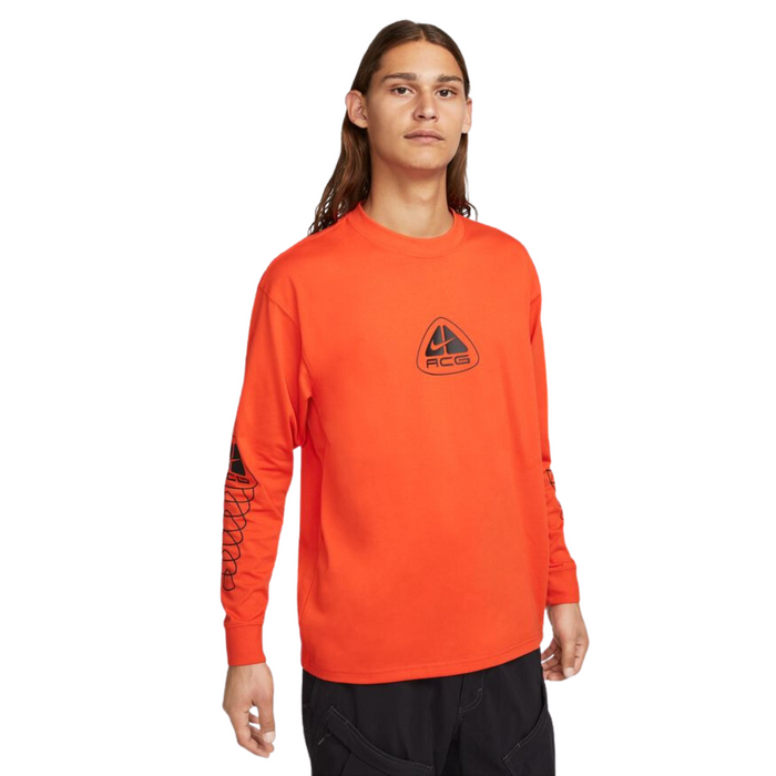Men's Nike ACG Long-Sleeve T-Shirt - Picante Red