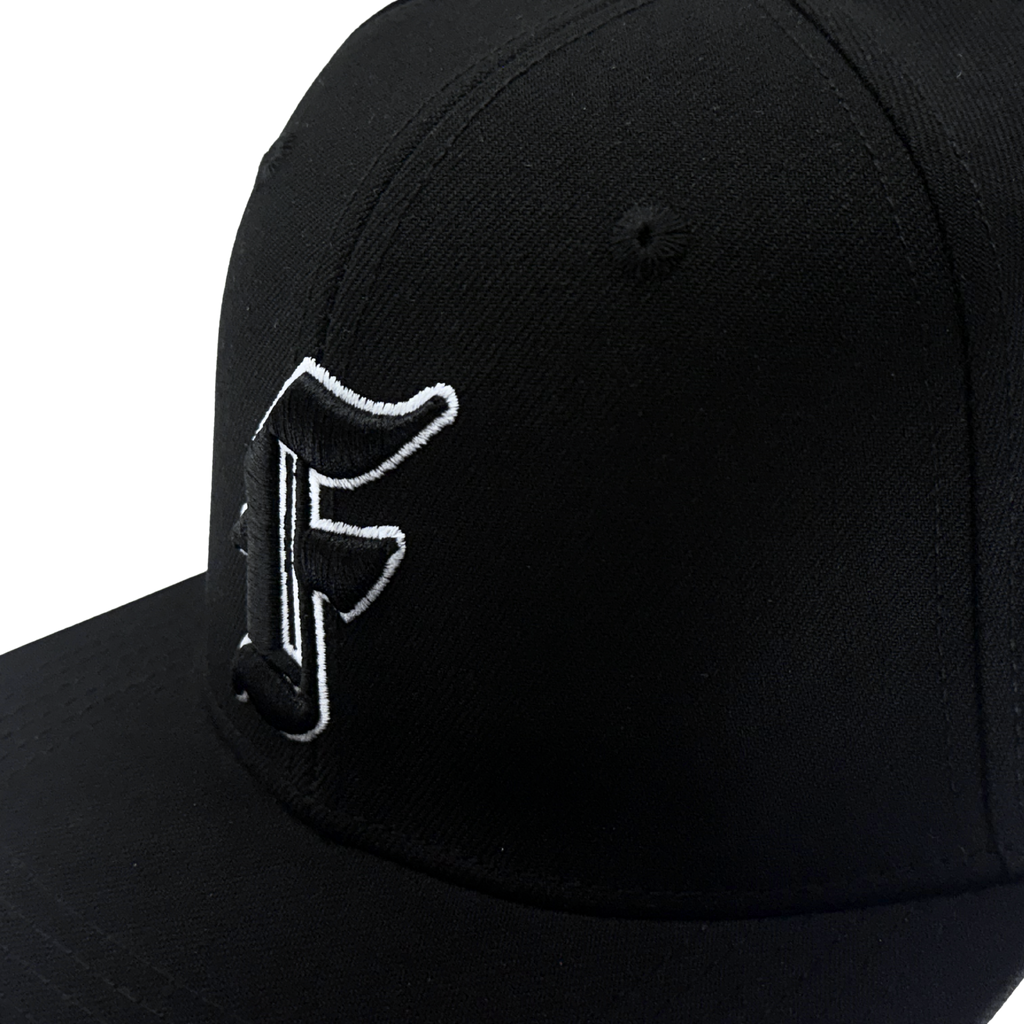 Fice "F" Fitted Hat - BLACK