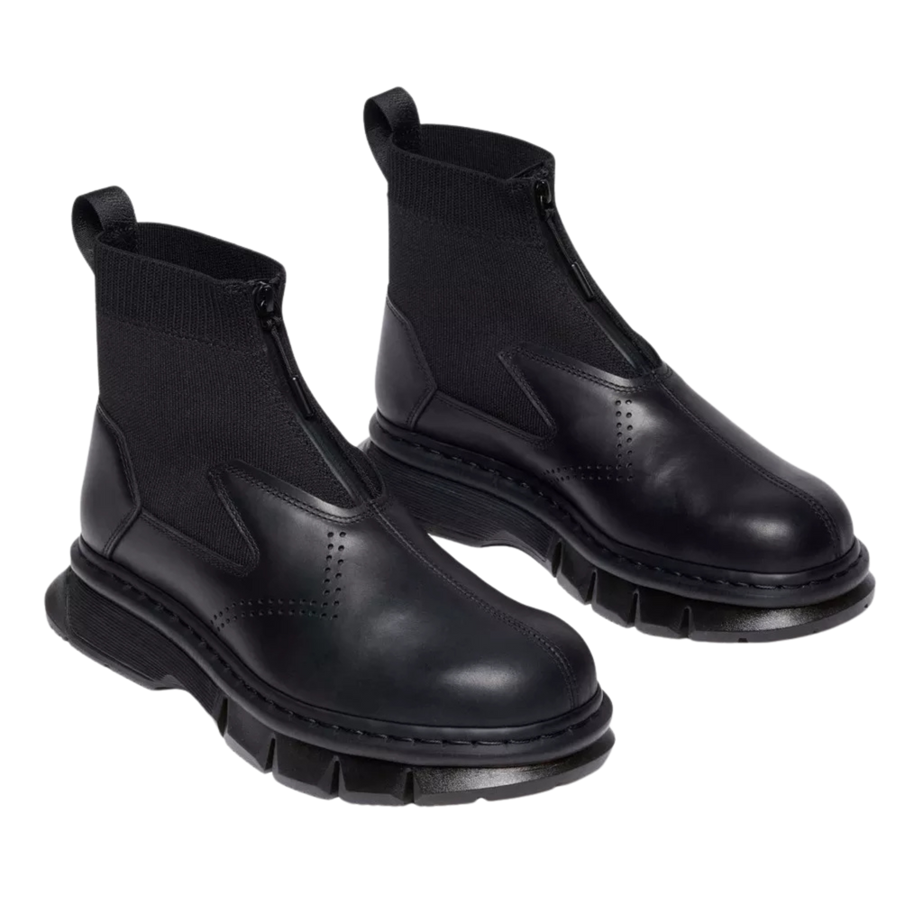 Dr. Martens 14XX QUBIST Zip Boot - Black Orleans Leather