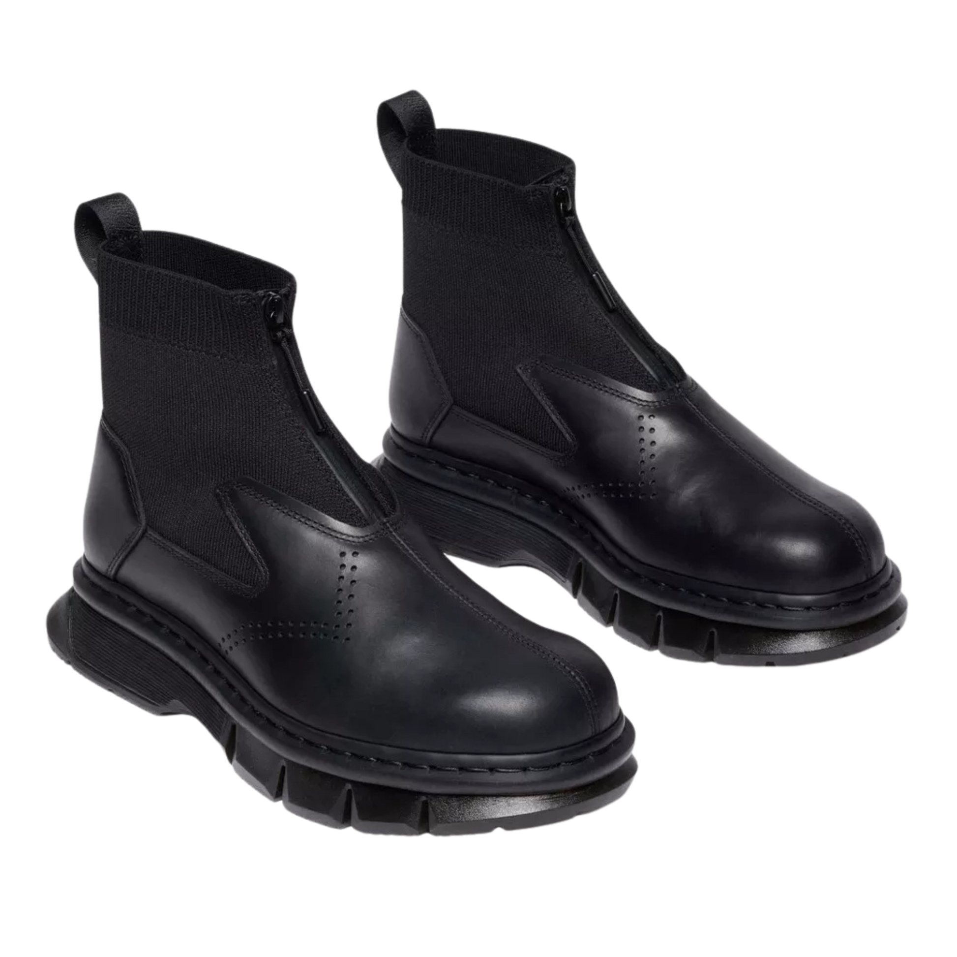 Dr. Martens 14XX QUBIST Zip Boot - Black Orleans Leather