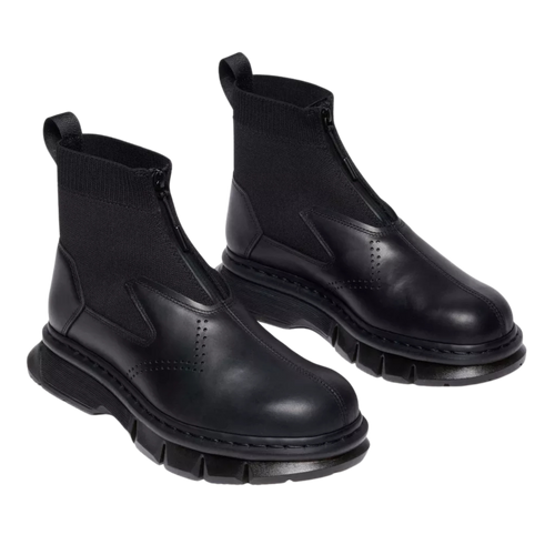 Dr. Martens 14XX QUBIST Zip Boot - Black Orleans Leather – ficegallery