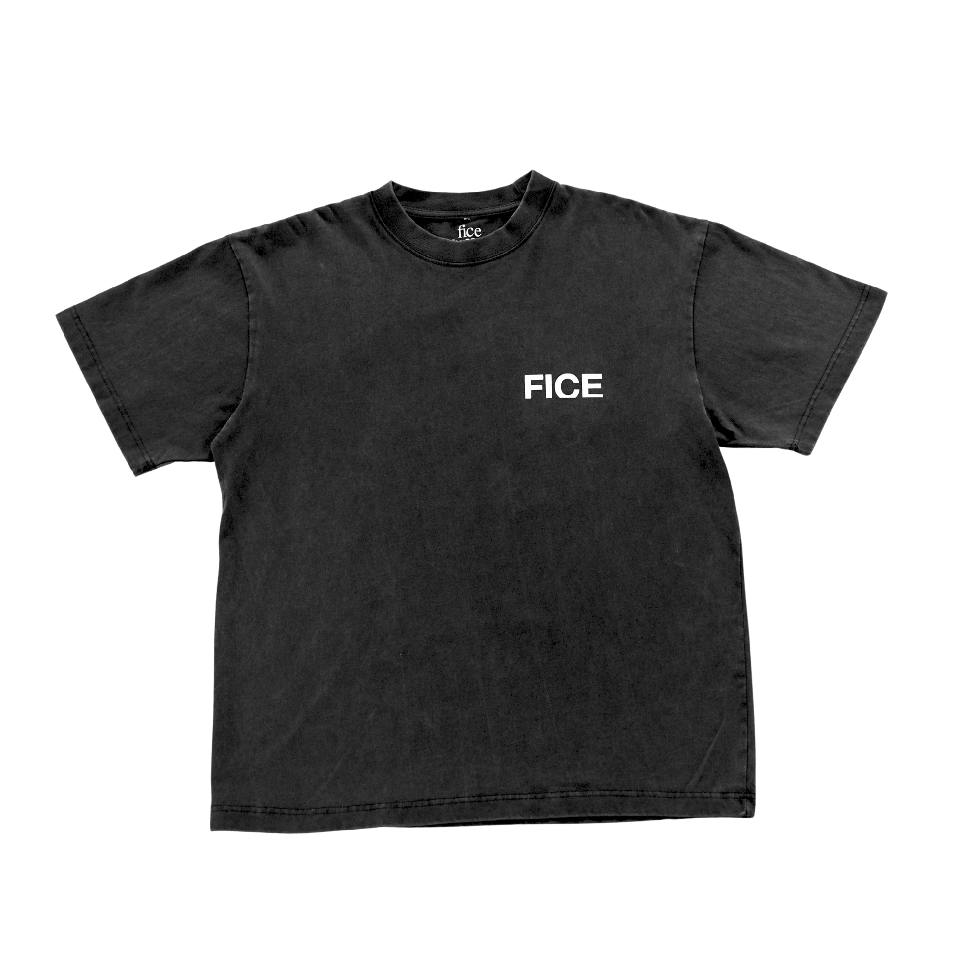 FICE Logo Tee - Vintage Black/White
