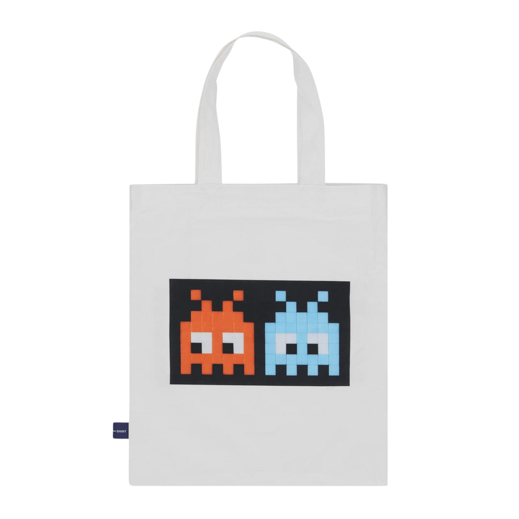 COMME des GARÇONS SHIRT x Invader Cotton Tote Bag - White