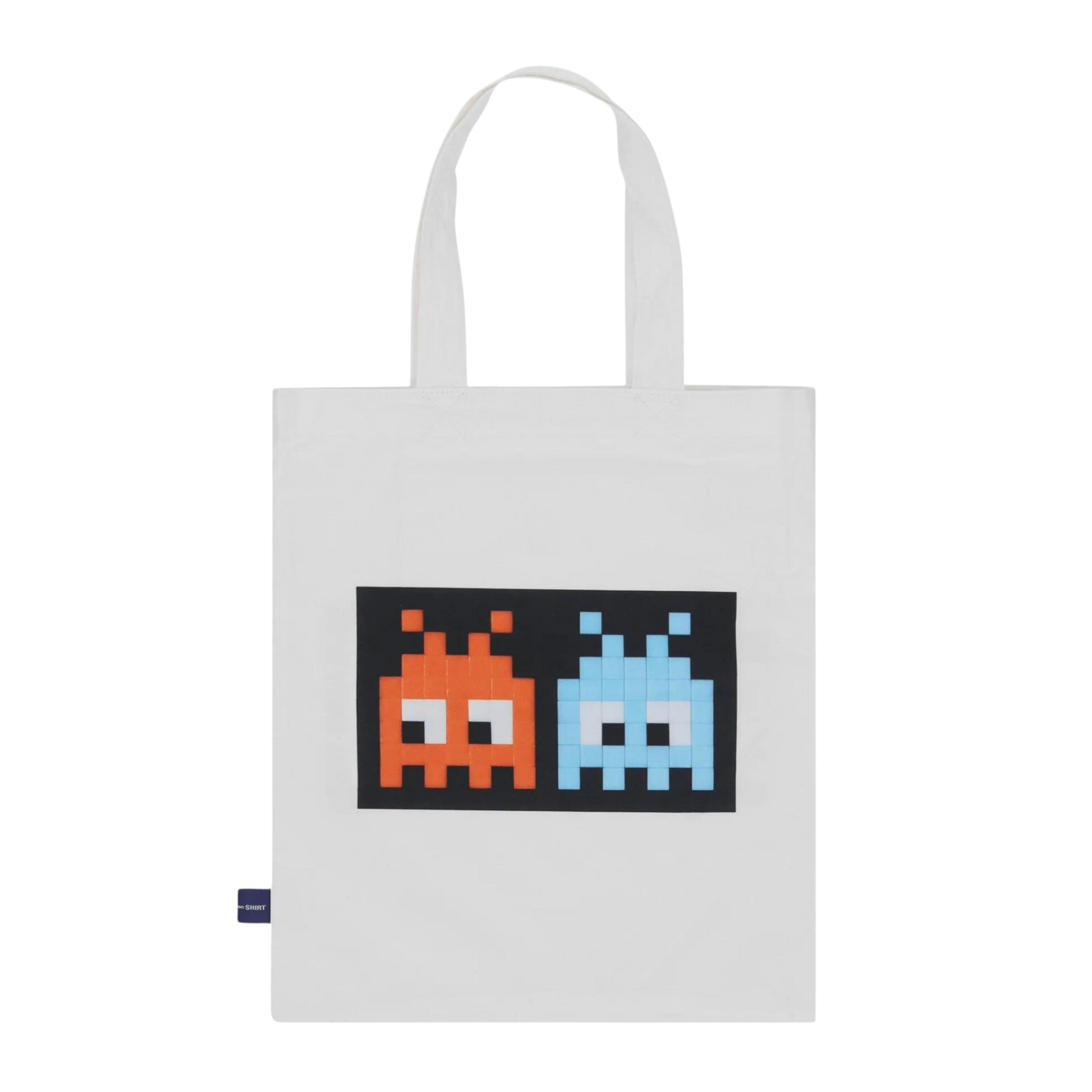 COMME des GARÇONS SHIRT x Invader Cotton Tote Bag - White