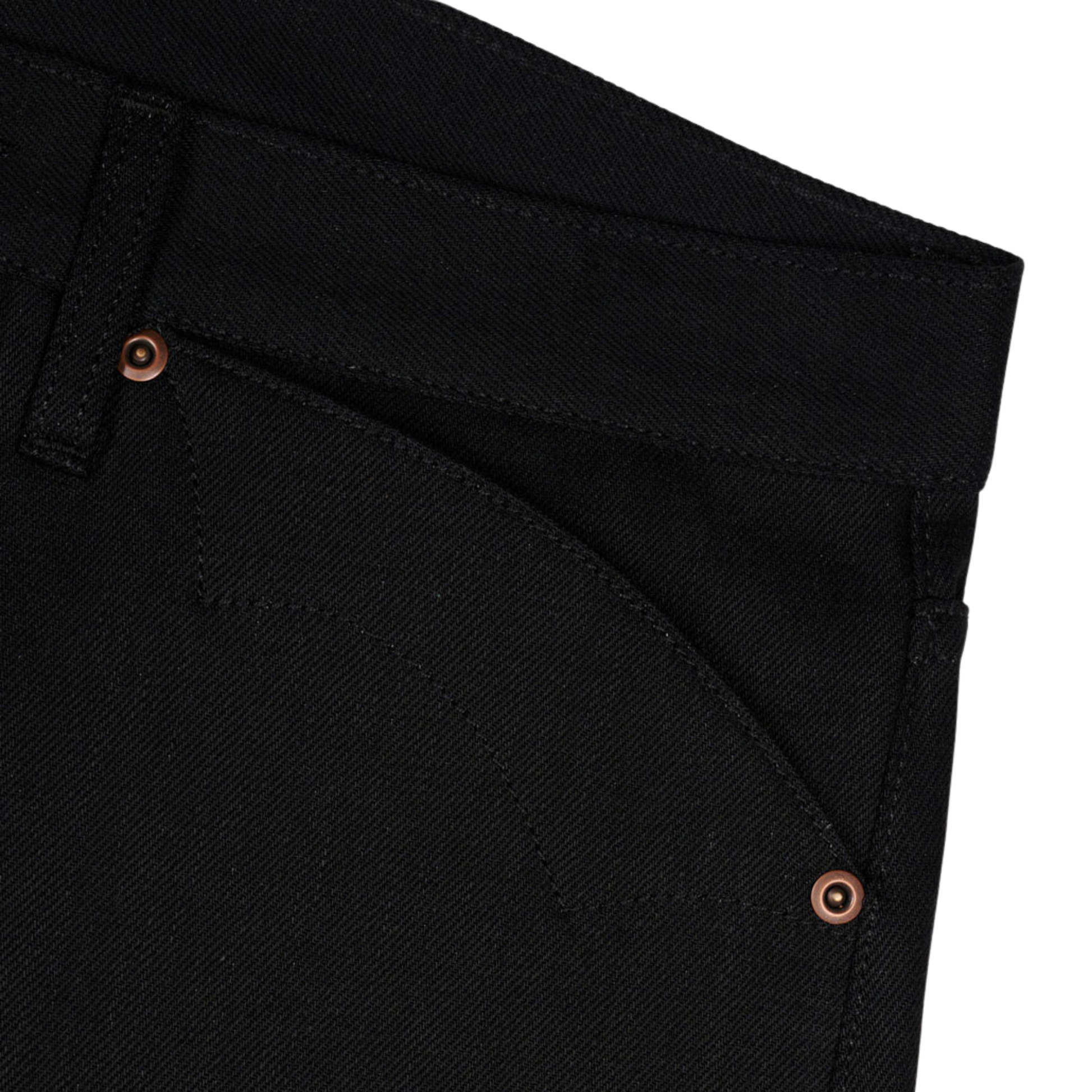 Brain Dead Type 00 13.2oz Selvedge Denim - Solid Black