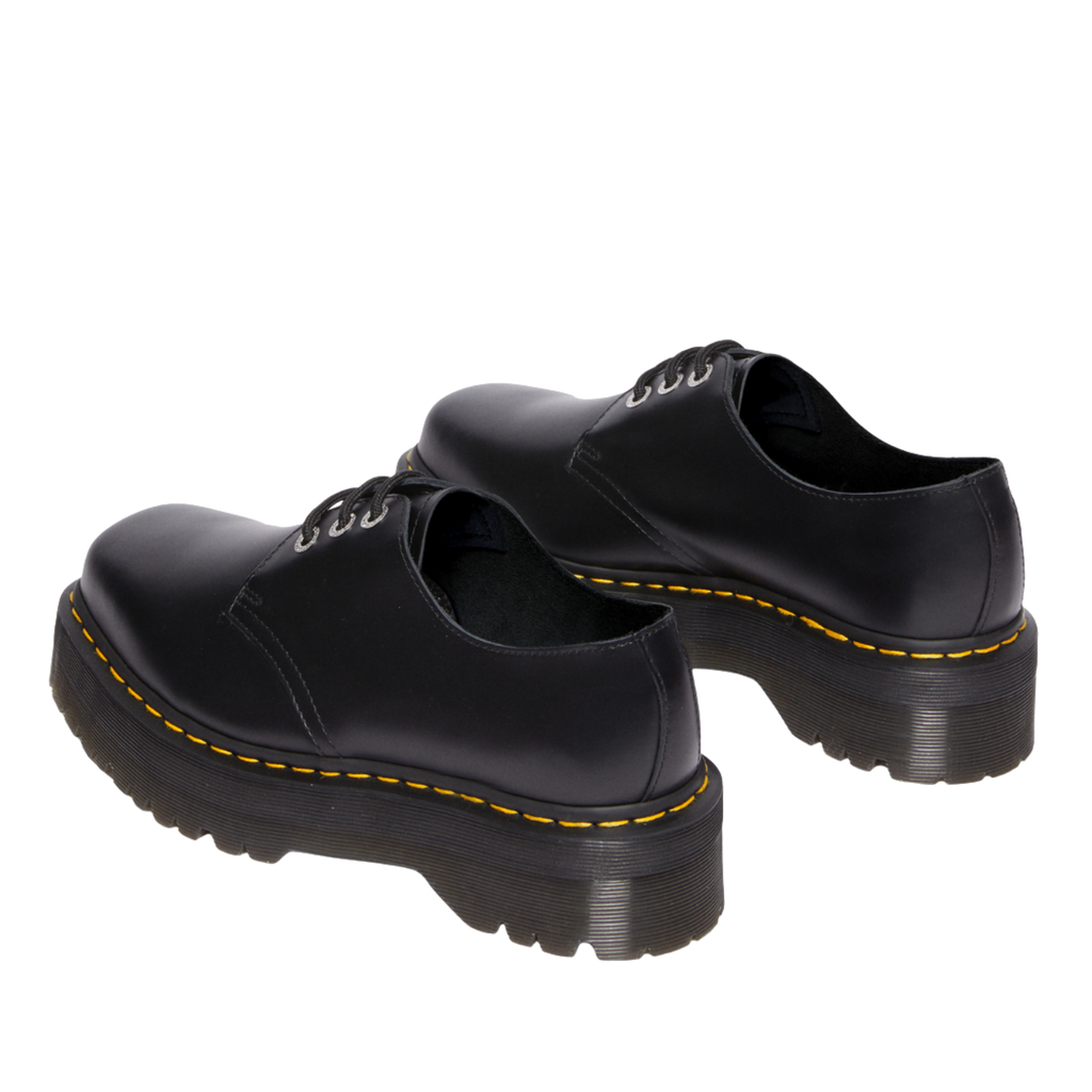Dr. Martens 1461 Quad Squared - Black Polished Smooth Leather