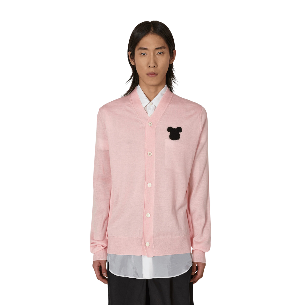 COMME des GARCONS Shirt x BE@RBRICK Knitted Cardigan - Pink